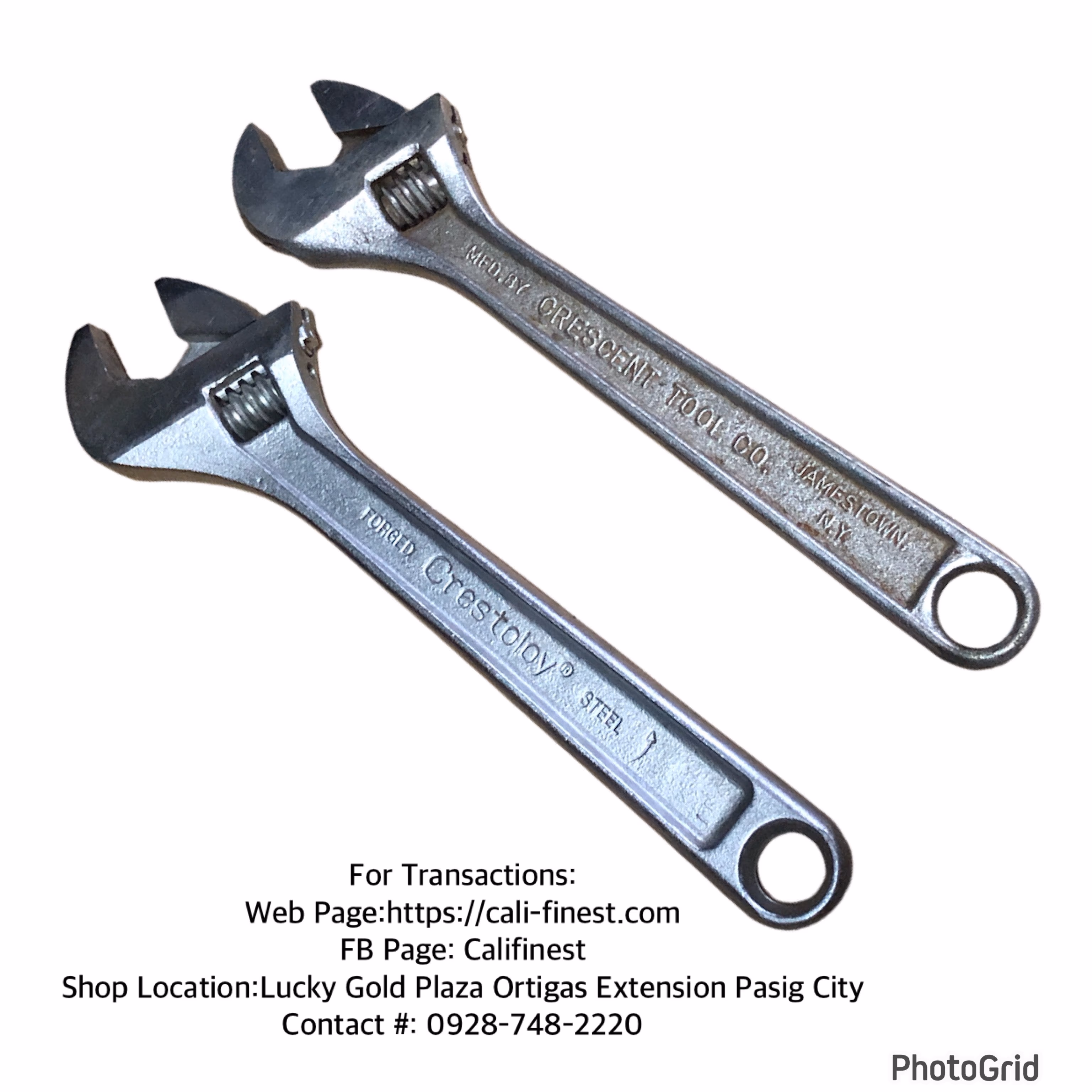 10” Crestology Vintage Adjustable Wrench 