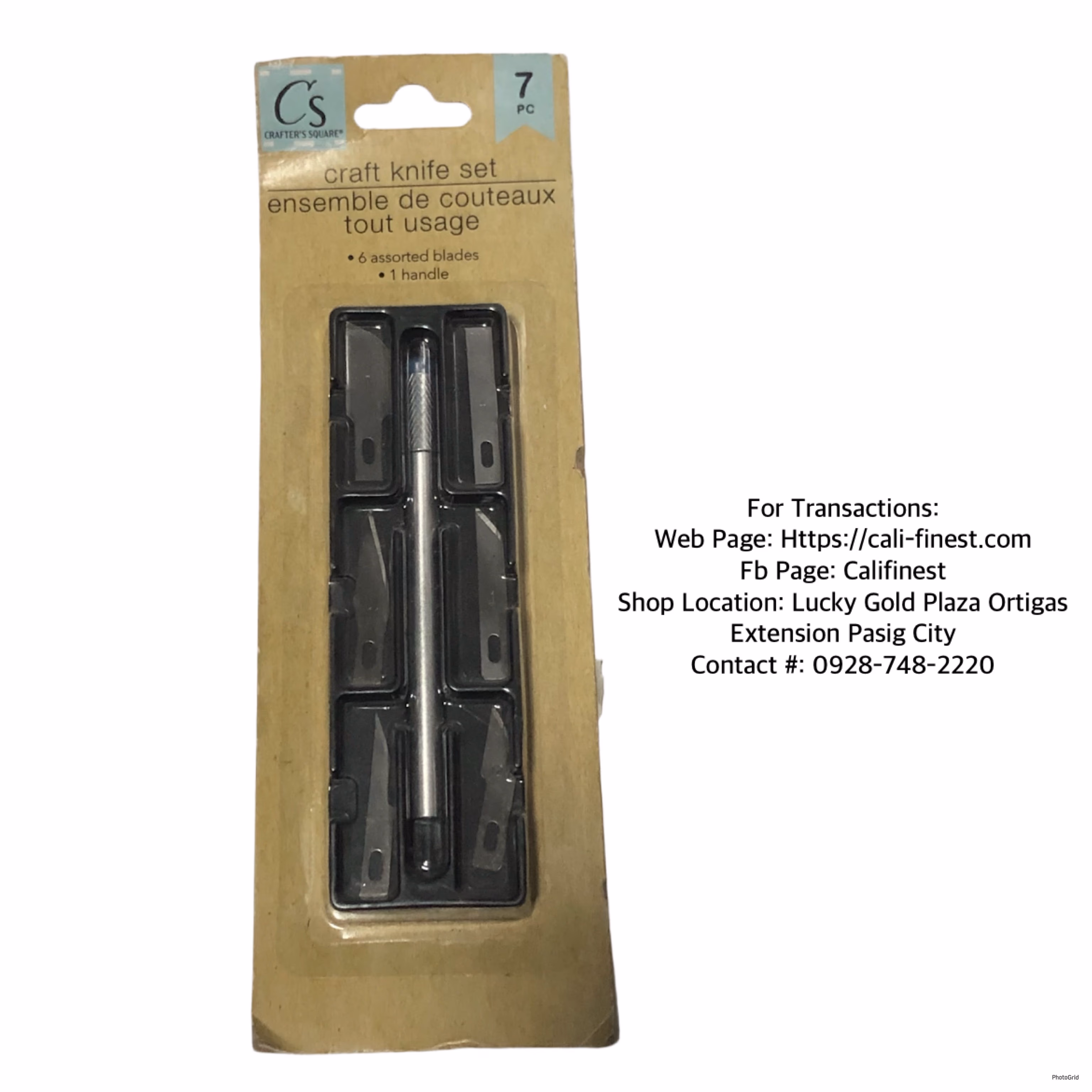 Crafter’s Square Scraft Knife Set (7 blade Set for Hobby and Crafts)
