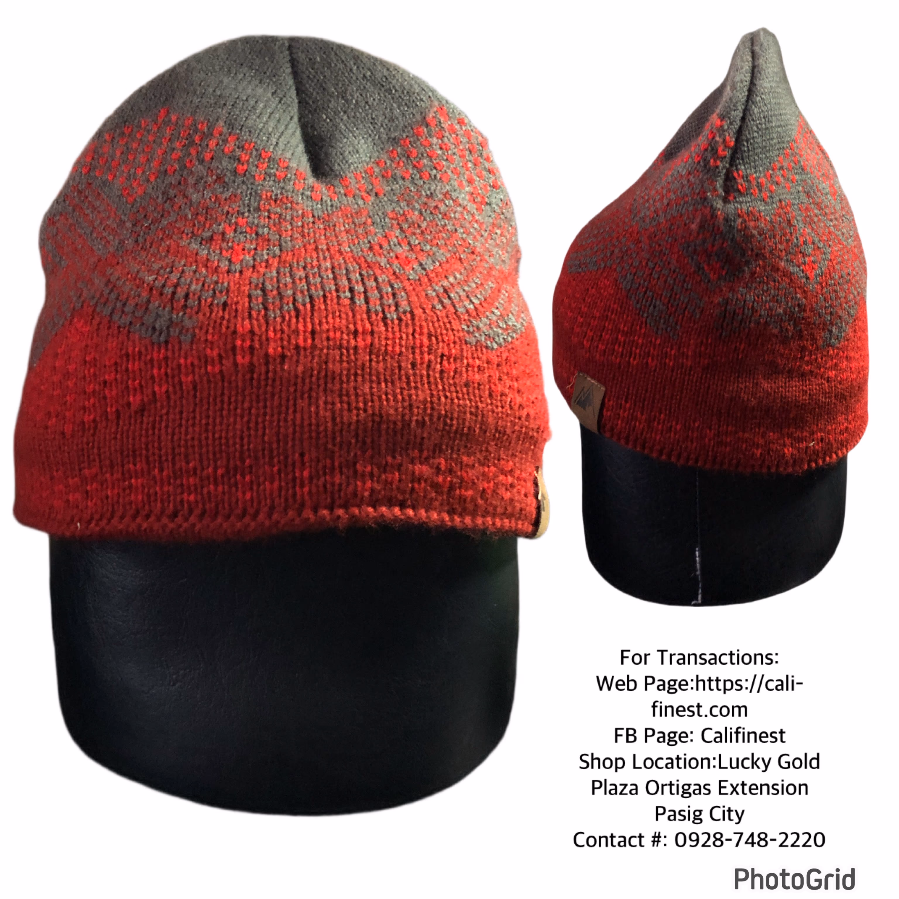 OSFM Beanie Red/ Gray