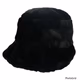 Charter Club Women’s Black Faux Fur Bucket Hat