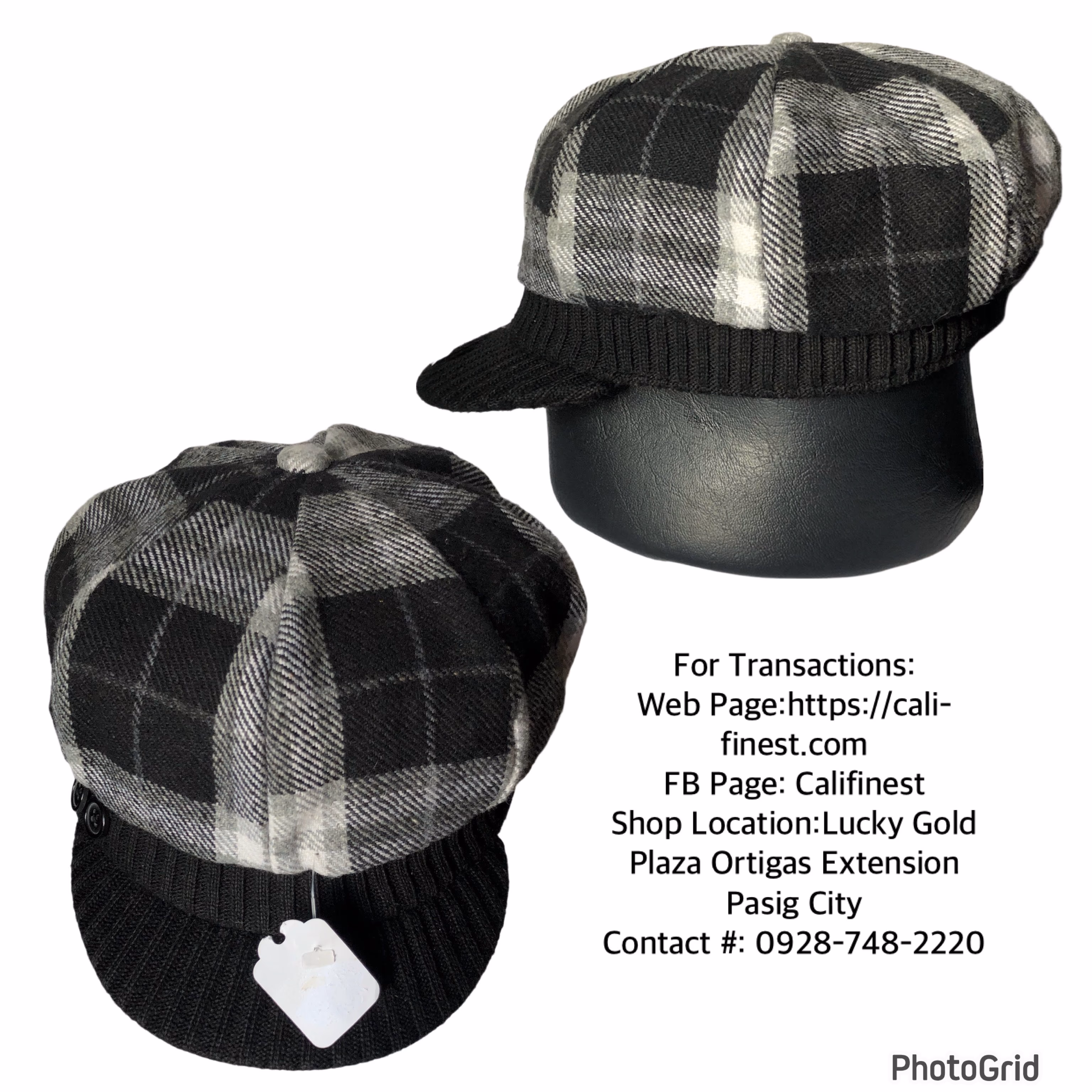 D&Y Newsboy Cabbie Hat Cap OSFM