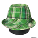 Virtis Plaid Green Fedora Hat L/XL