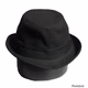 Black Striped Fedora Hat