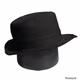 Black Striped Fedora Hat