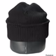 Black Knit Beanie Hat