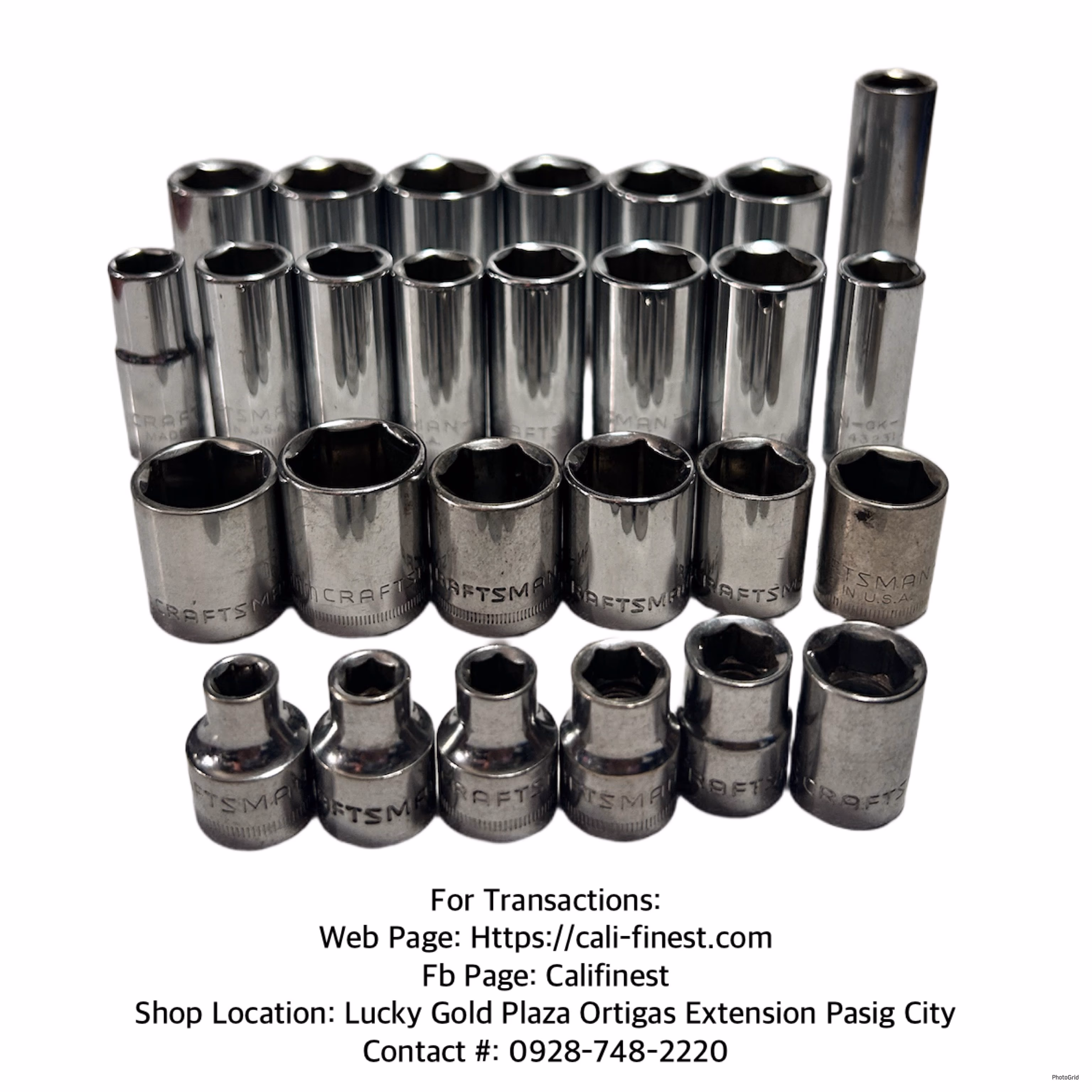 Craftsman 6pt 3/8 Drive Deep and Shallow Socket 27 Pcs Take all
