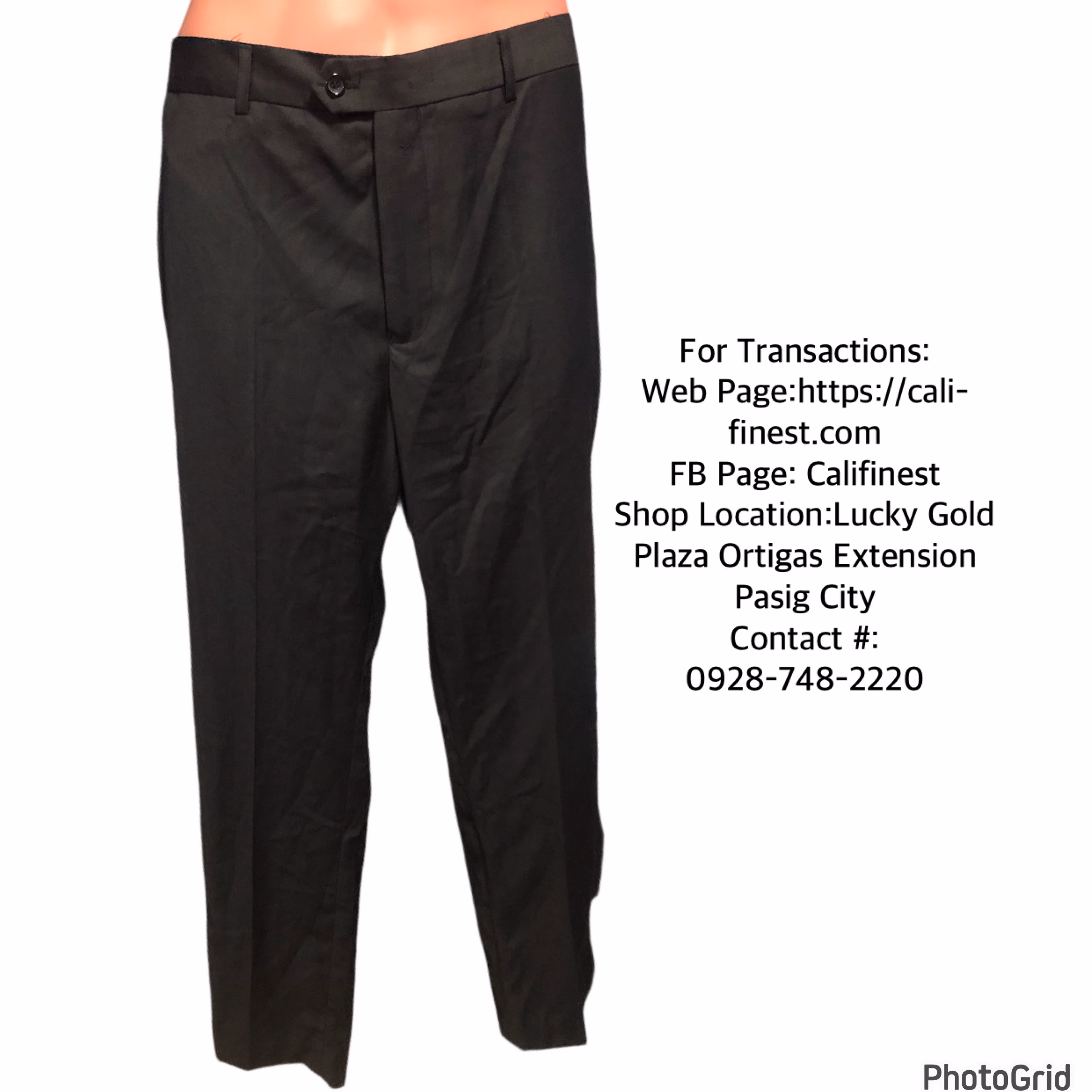 Black Trousers Mens 6XL/40  B#492