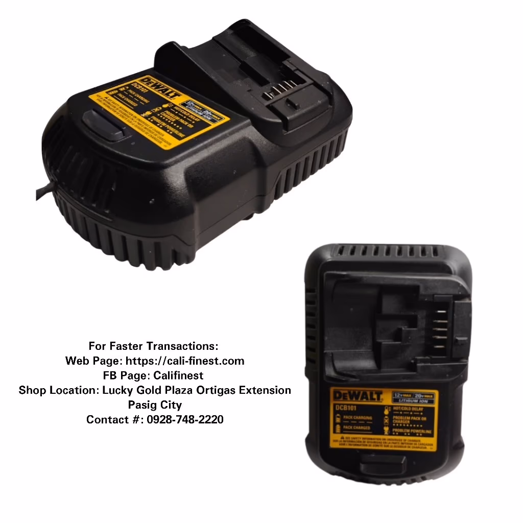 DeWalt DCB101 12vMax/ 20vMax Lithium Ion Charger 