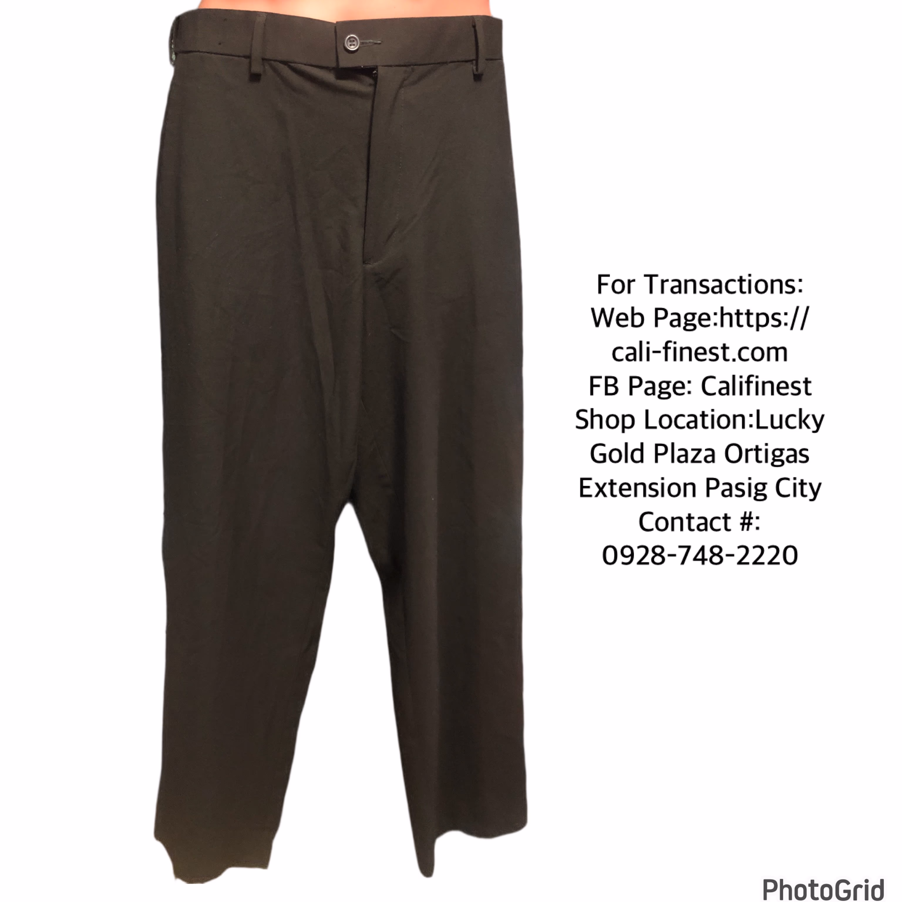 Dockers Premium Classic Fit Dark Brown Trousers For Men W36 L34  B#491