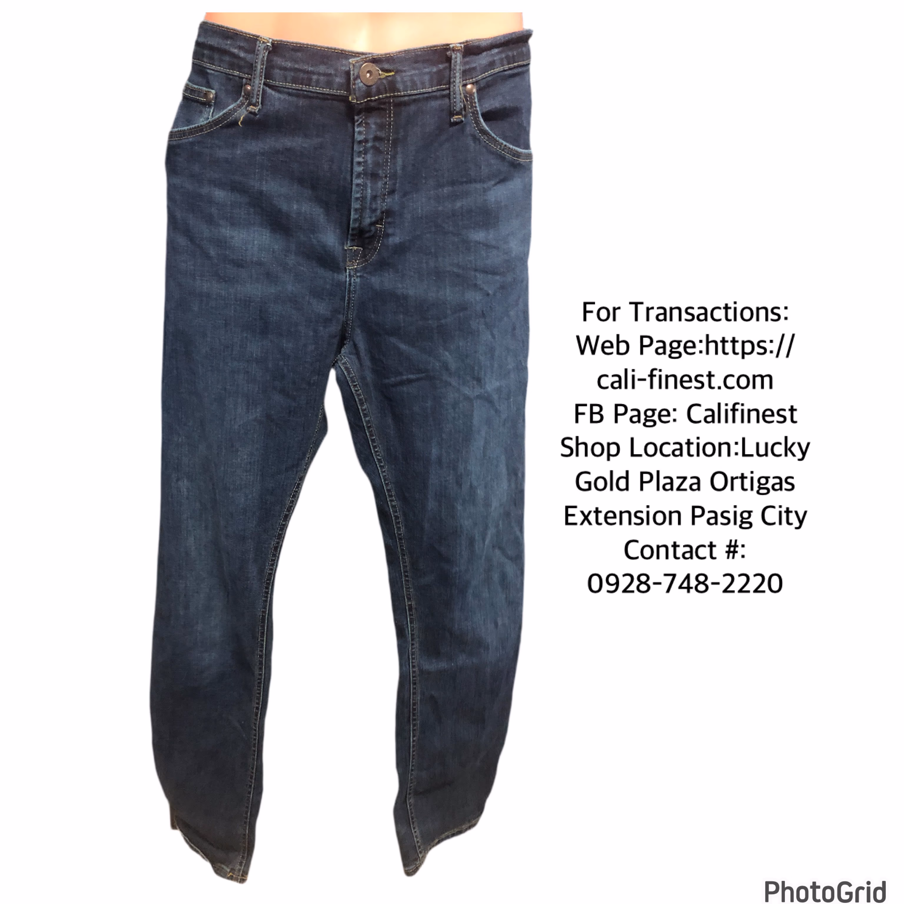Wrangler Slim Straight Jeans Dark Blue For Men   B#498