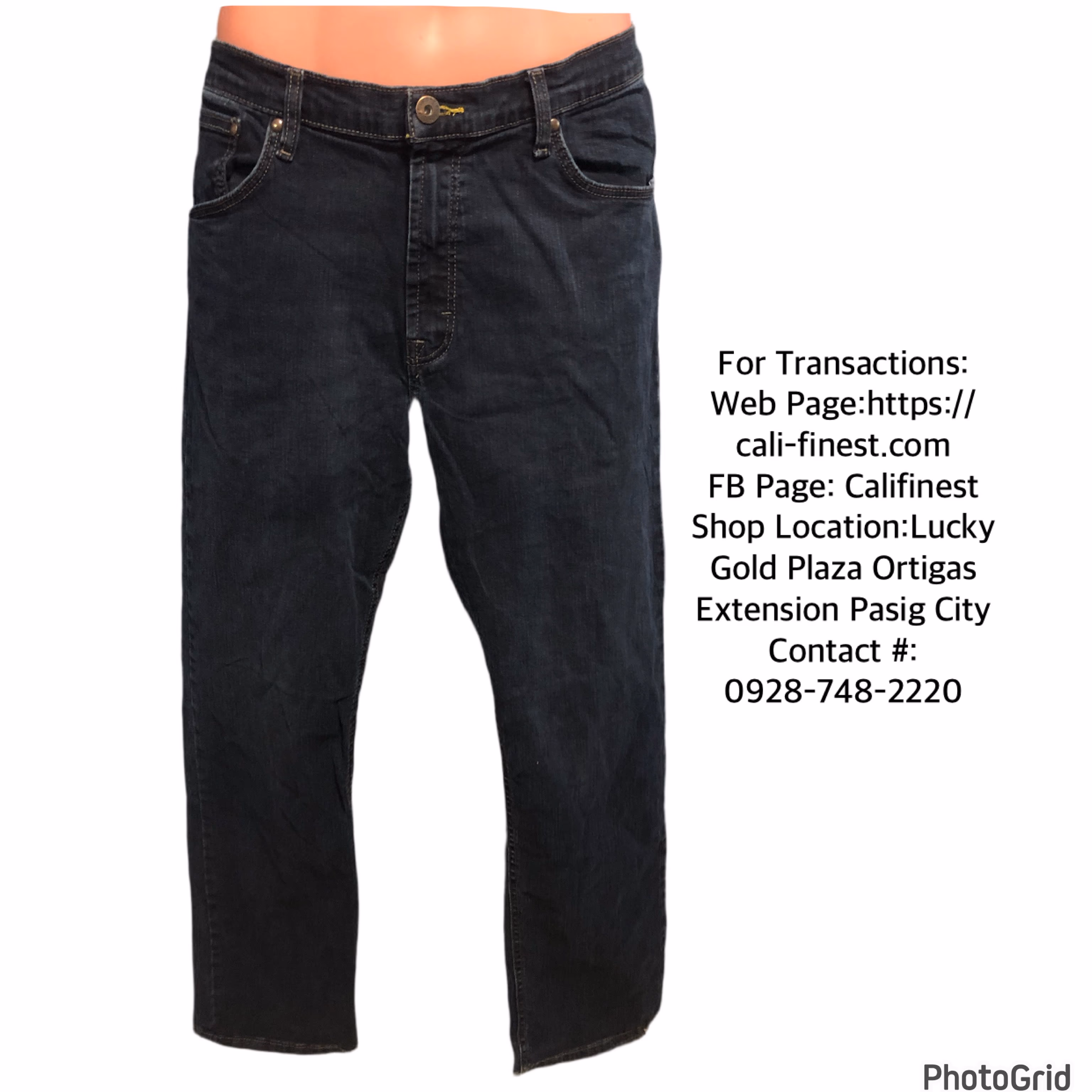 Wrangler Straight Fit Jeans Black/blue For Men   B#499 