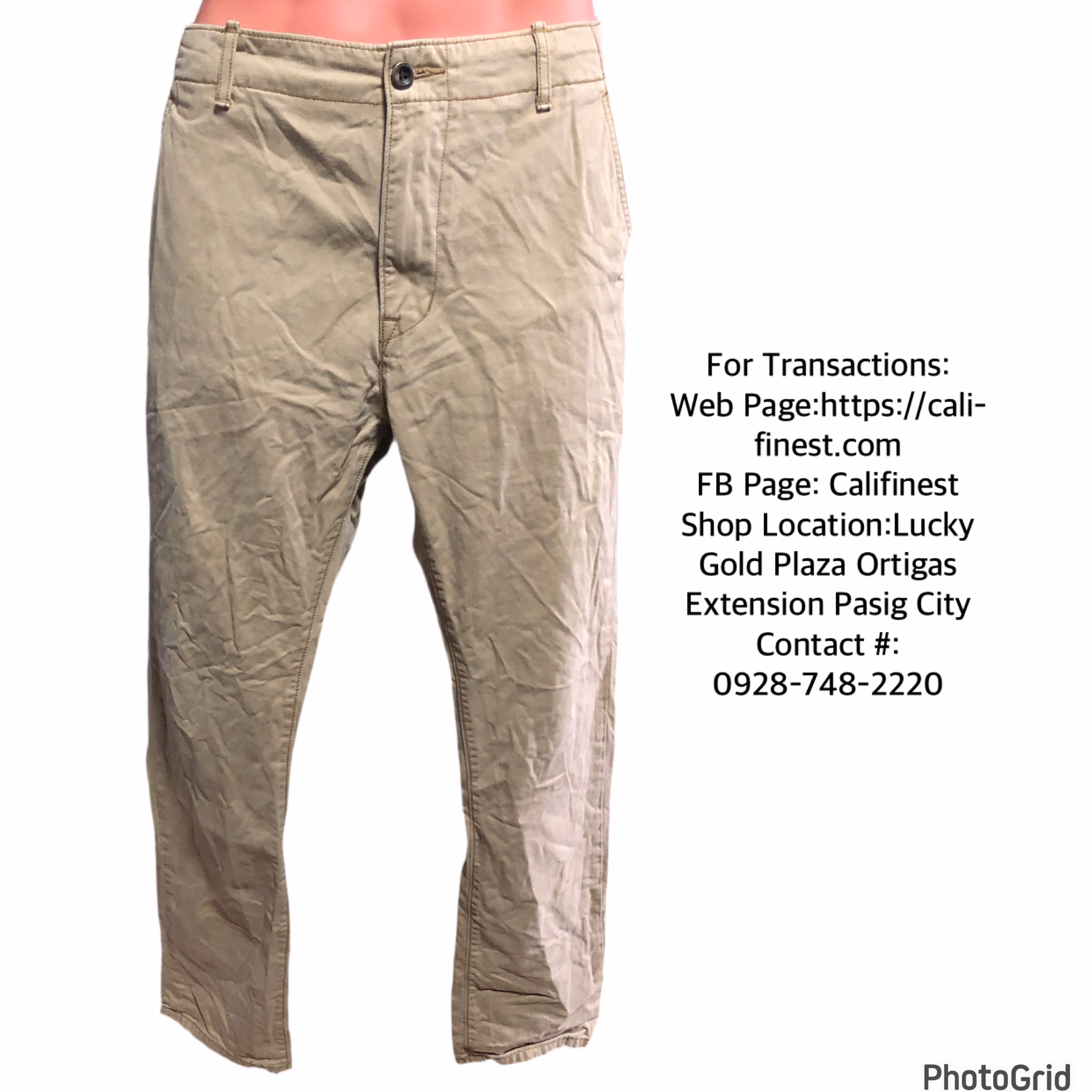 Levis Strauss & Co Khaki Men Tapered Chino Pants   B#503 