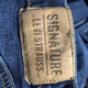 Signature by Levi Strauss Relaxed Dark Blue Jeans For Men Size W32 L34