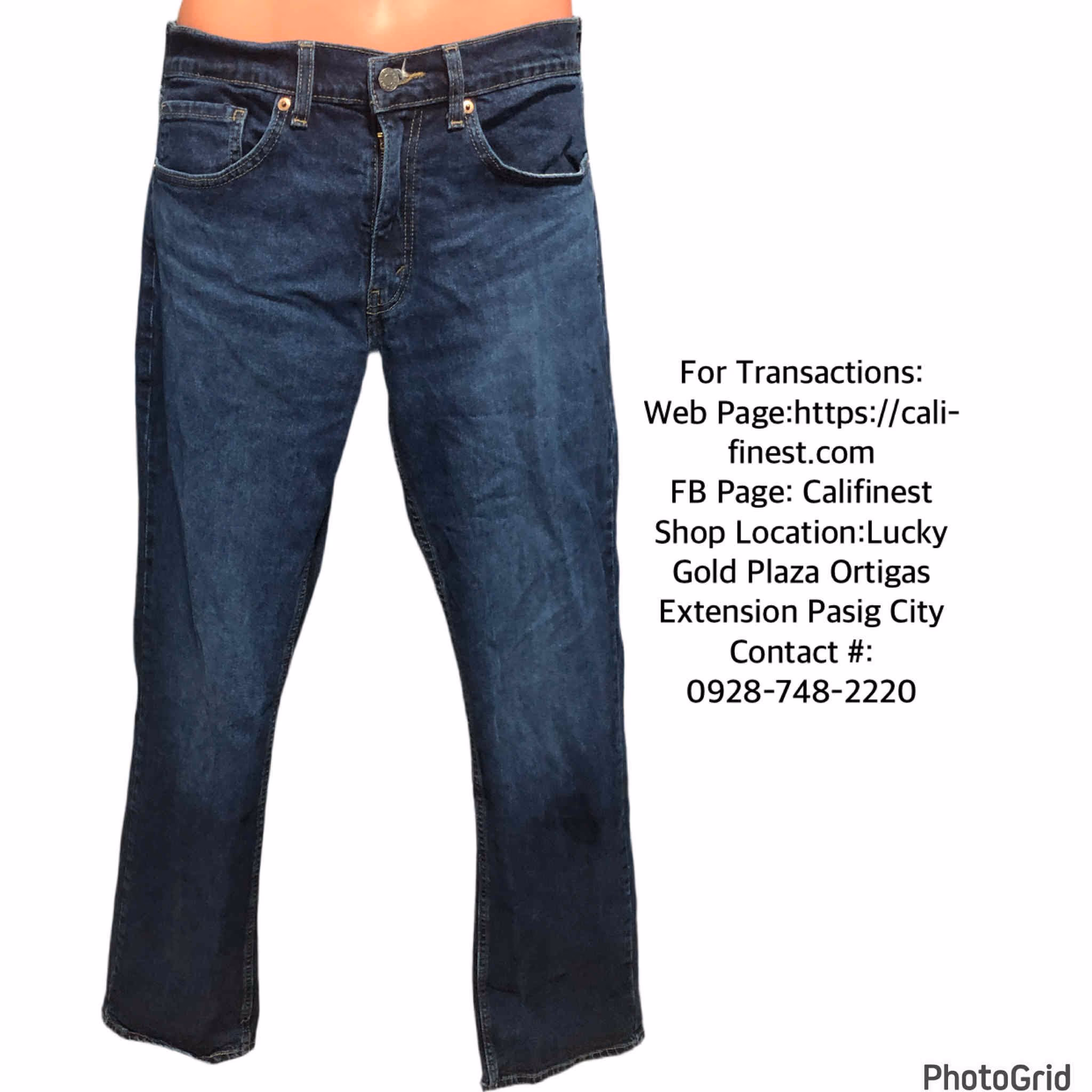 Signature by Levi Strauss Relaxed Dark Blue Jeans For Men Size W32 L34