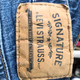 Signature by Levi Strauss Straight Dark Blue Jeans For Men   B#506
