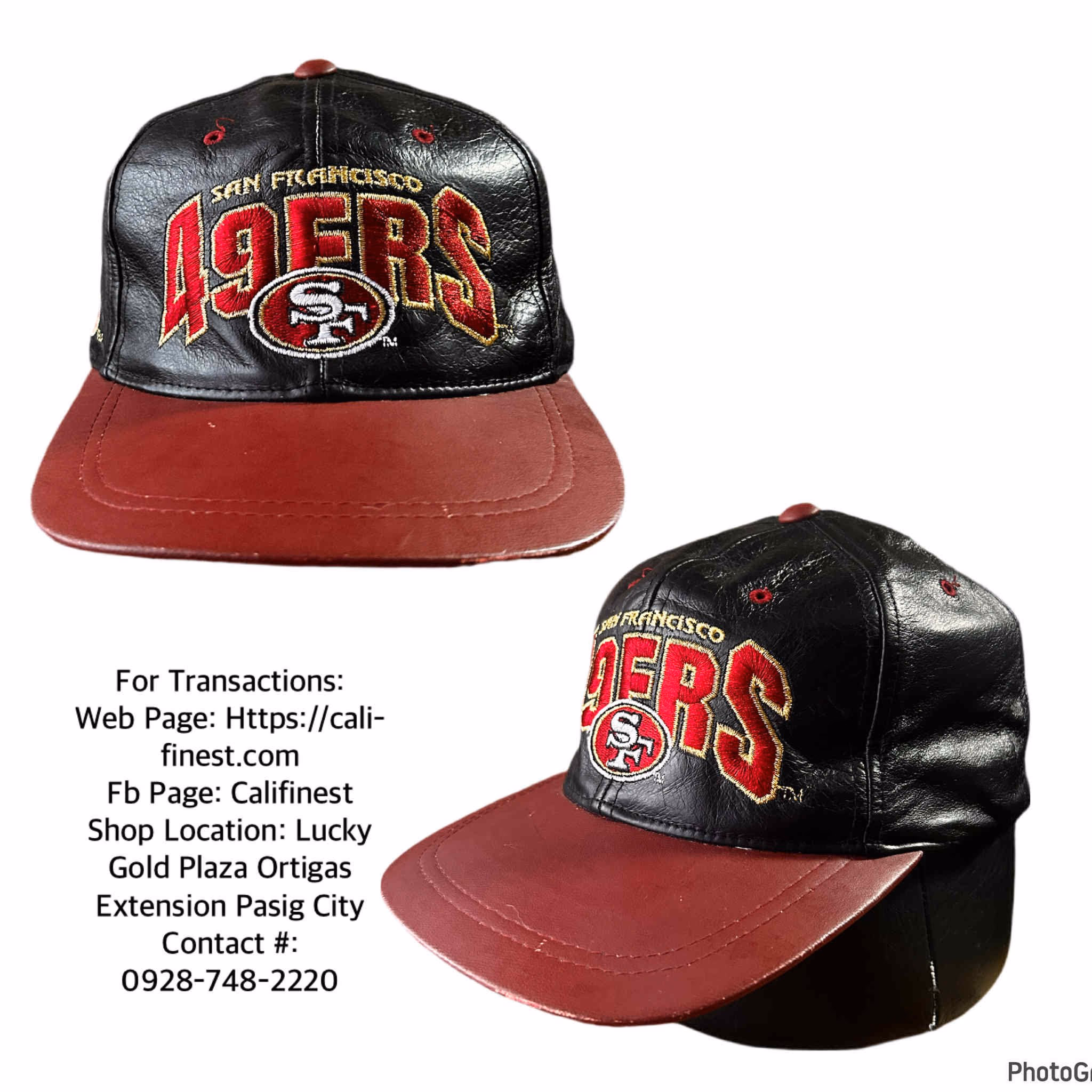 San Francisco 49ers leather  Strapback Hat  C#002