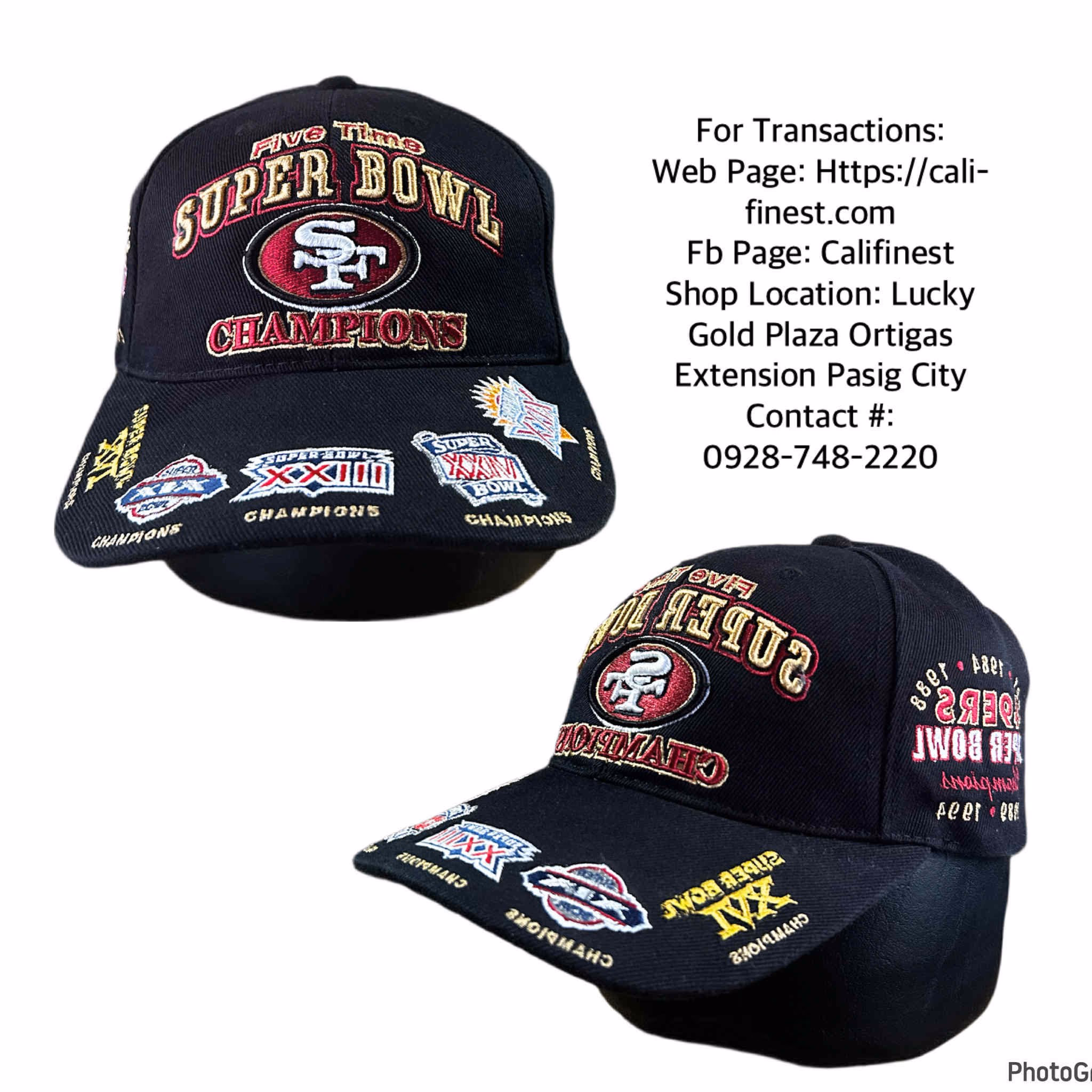San Francisco 49ers 5 Time Super Bowl Champion Adjustable Hat   C#001