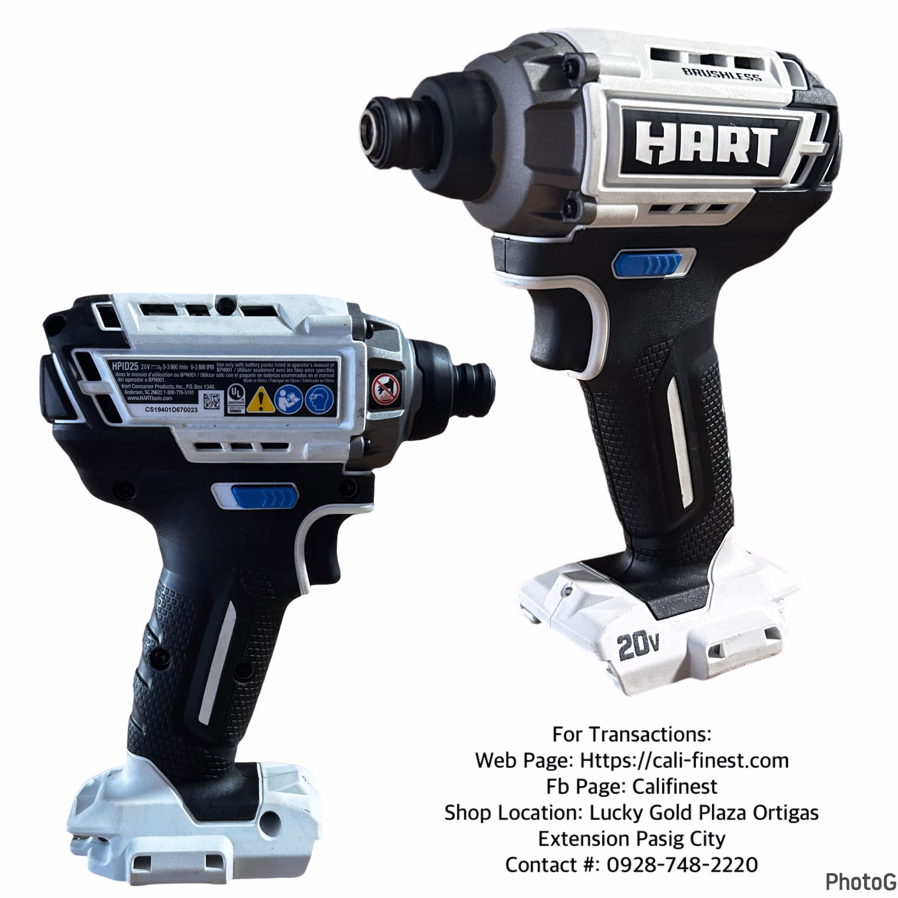 HART 20-Volt Cordless Brushless Impact Driver (Battery not Included)