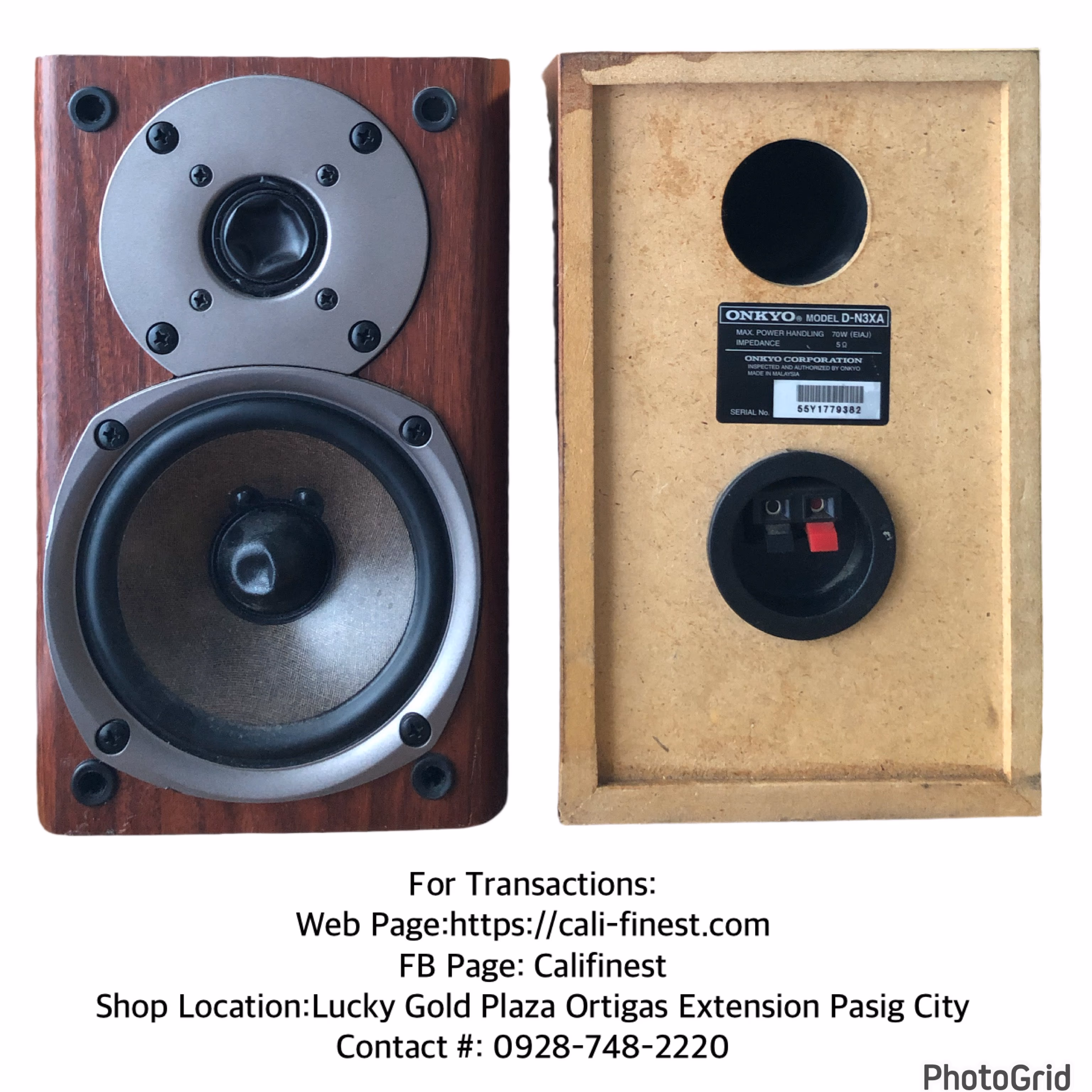 Onkyo D-N3XA Bookshelf speakers  EL#515