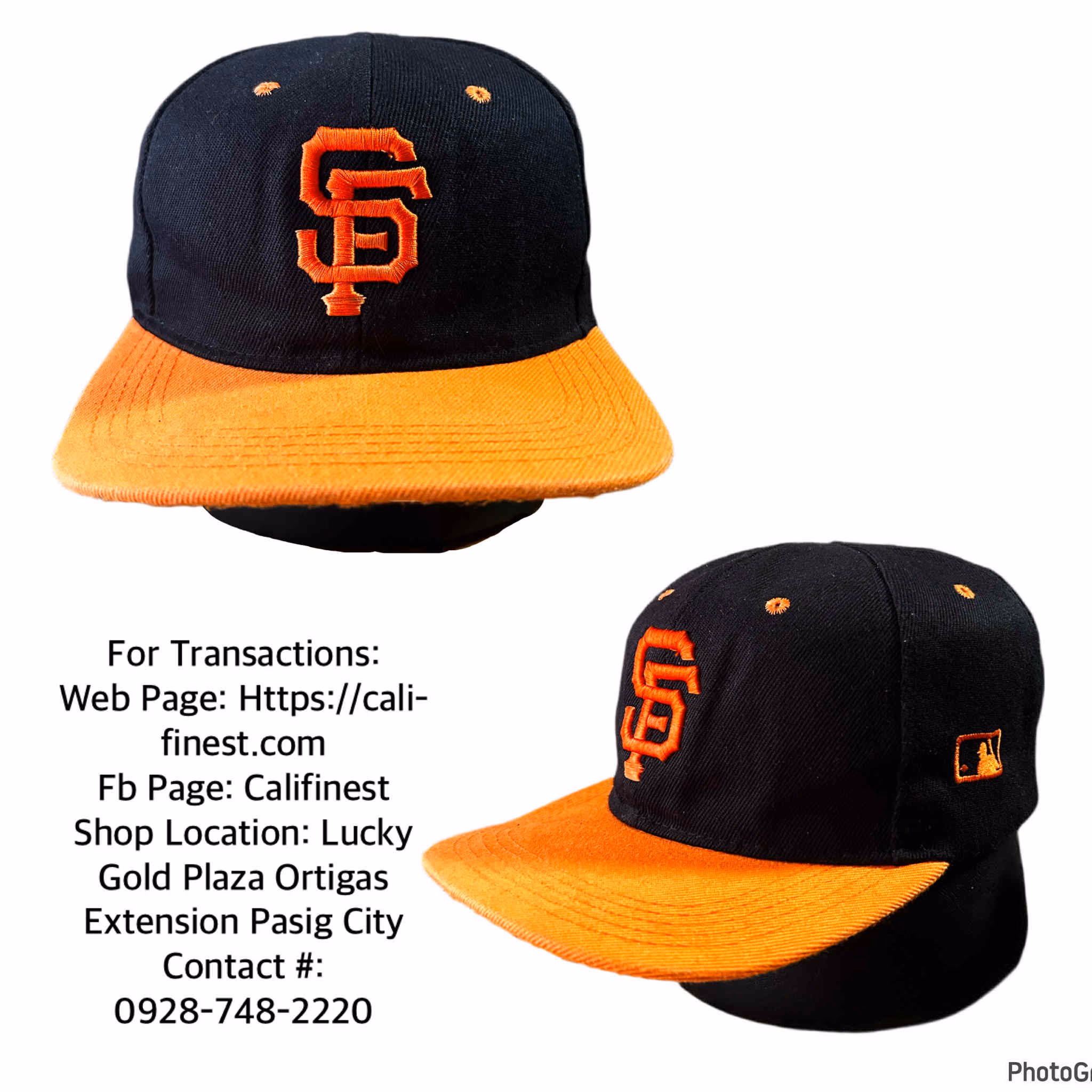 San Francisco GiantsAdjustable CapBlack/Orange   C#004 