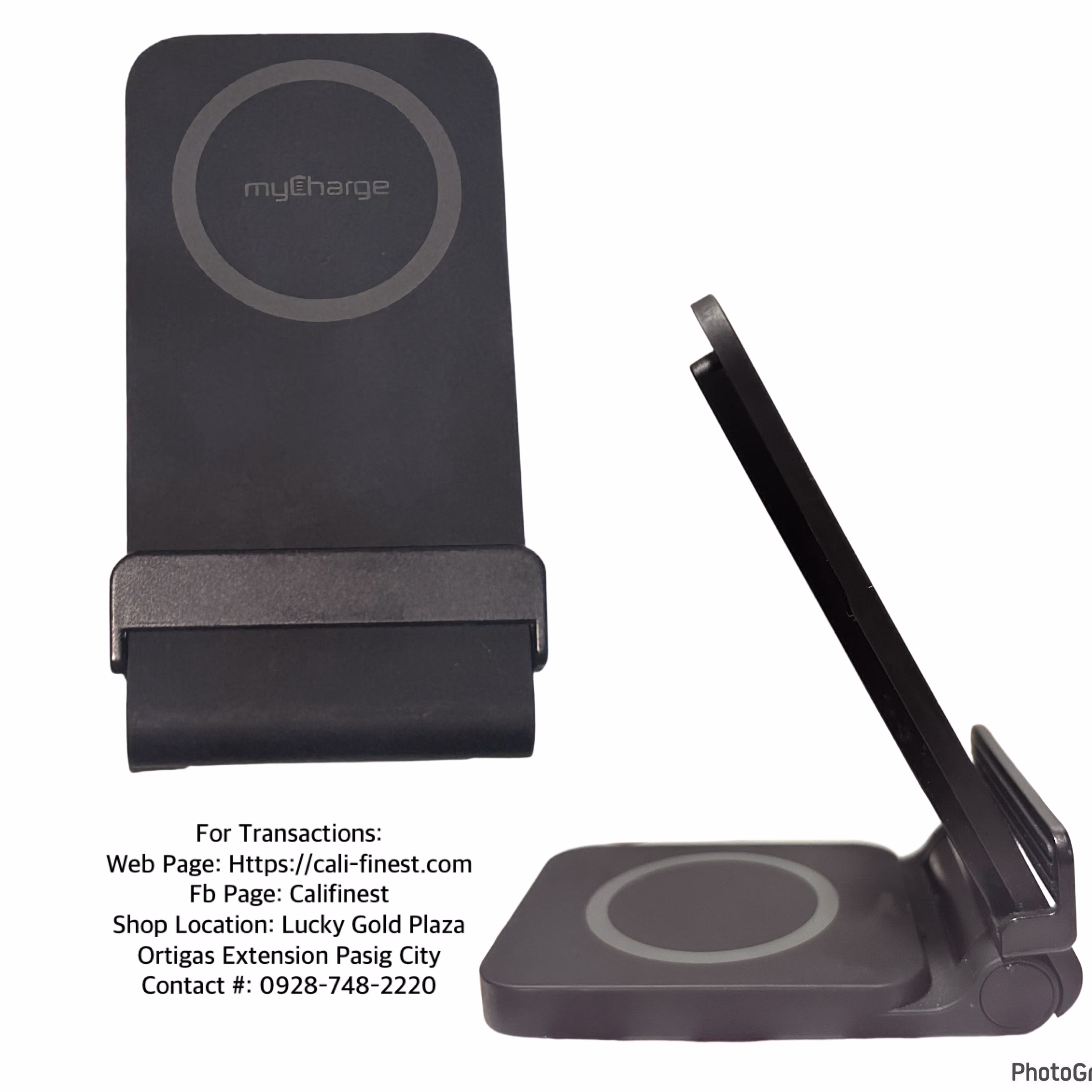 myCharge DS165KG-A Black USB-C True Universal 3-in-1 Wireless Fast Charger