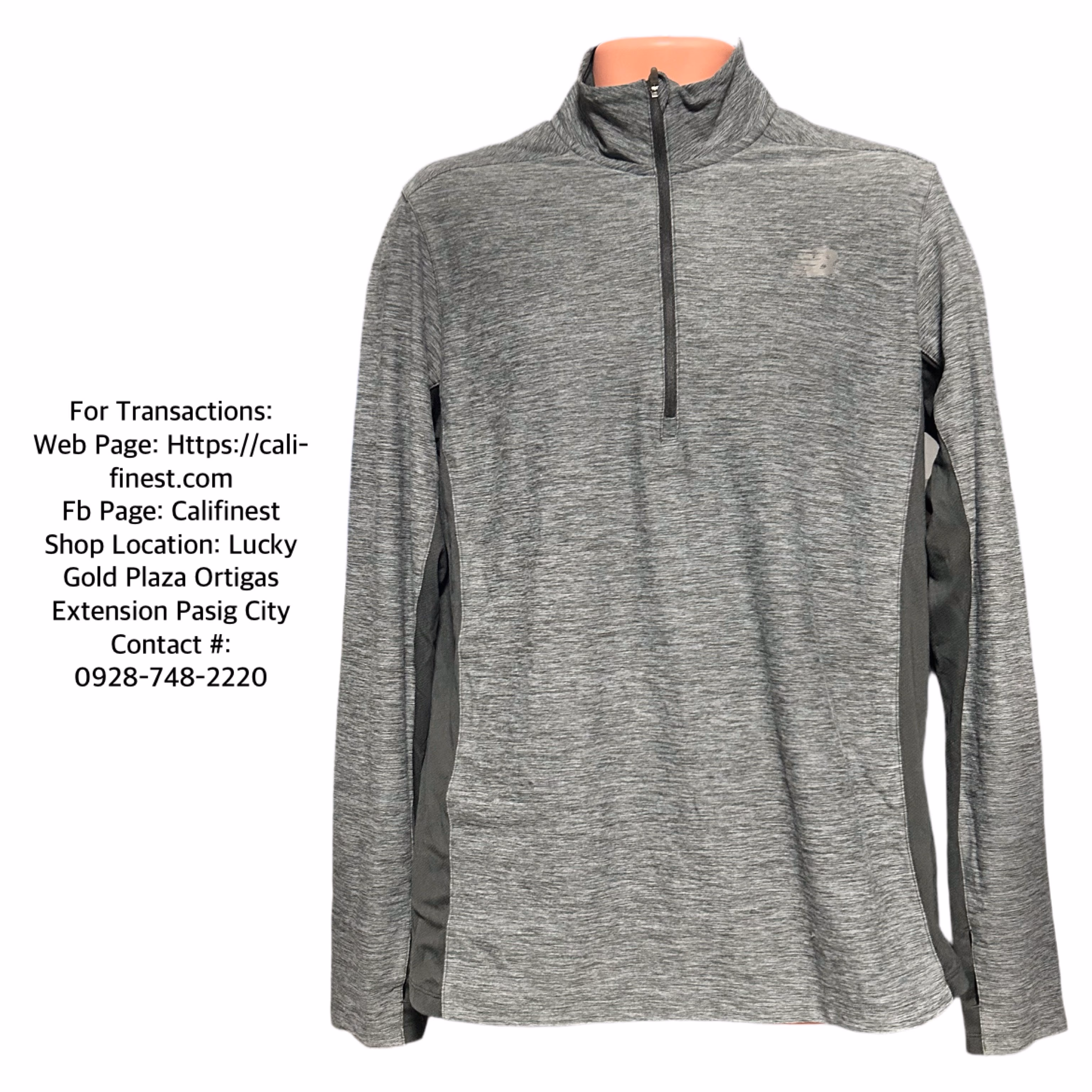 New Balance Men’s Space Dye 1/4 Zip Sweater