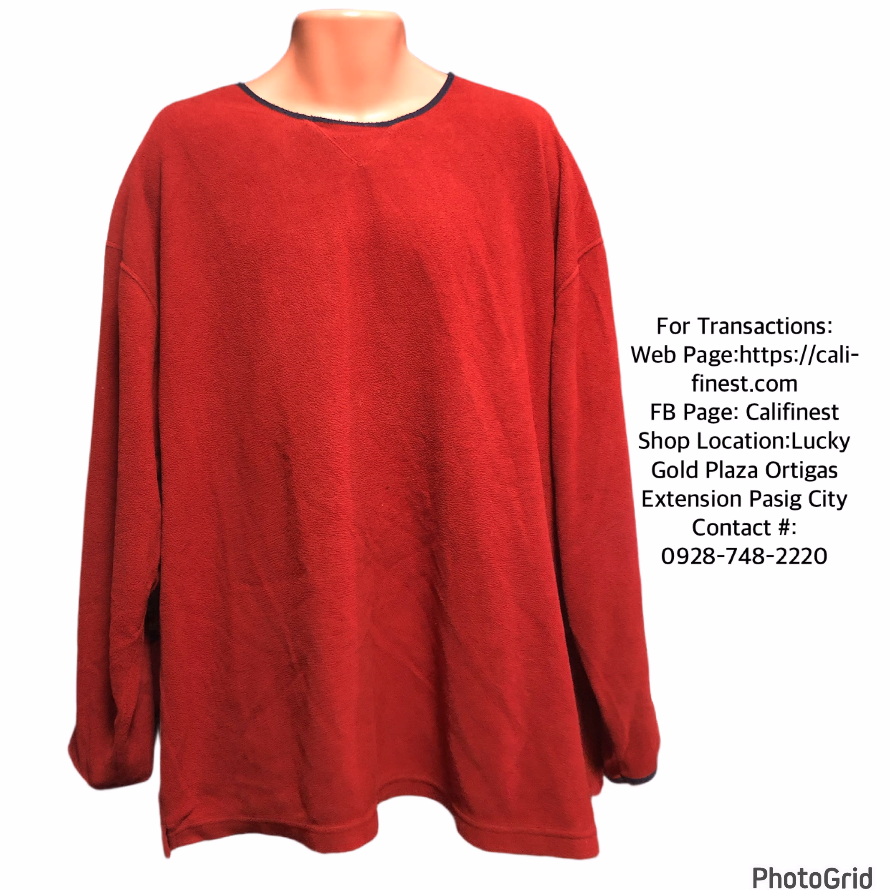 High Sierra Trademark Red fleece pullover XL  J#309