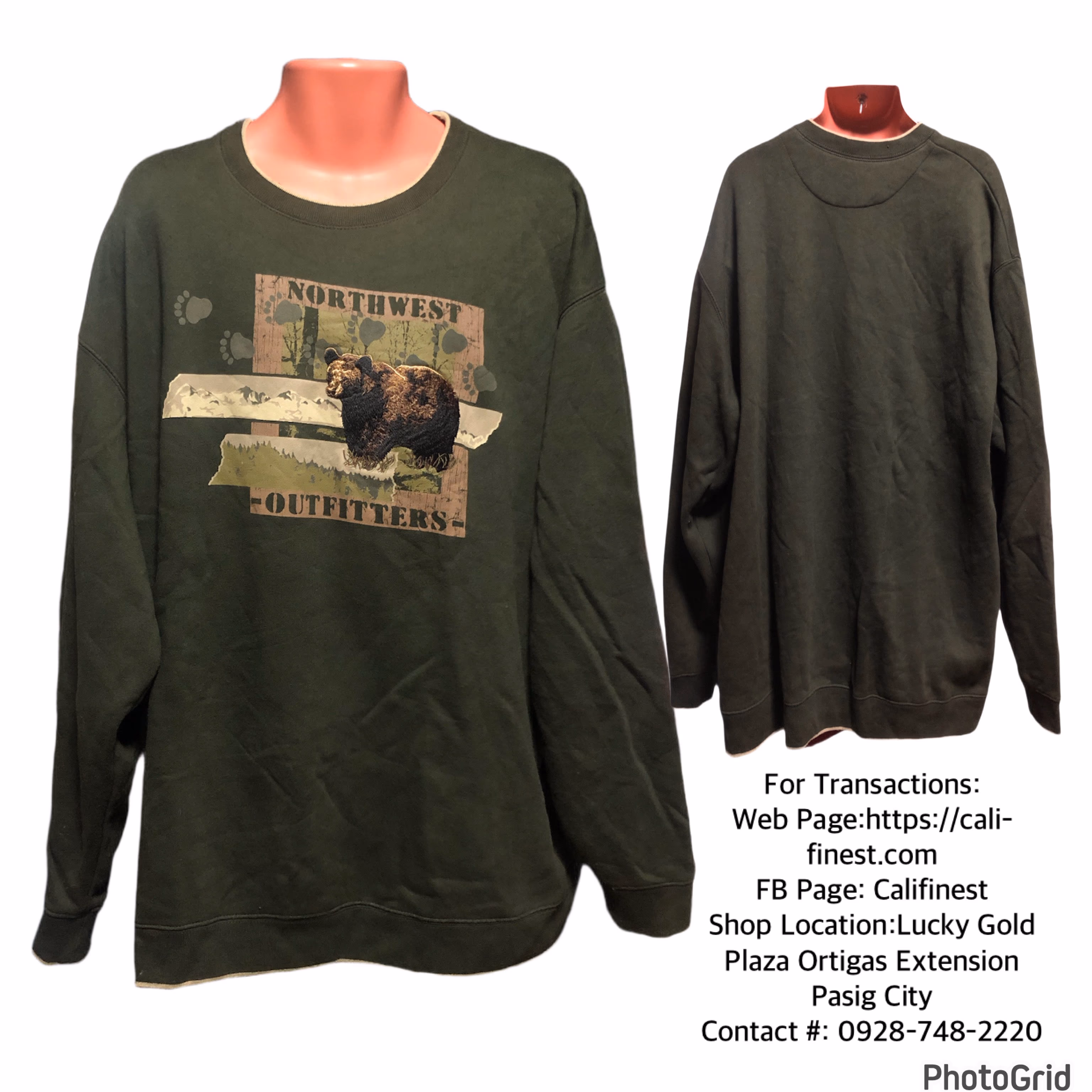 Croft & Barrow Northwest Outfitters sweatshirt XL  J#311 