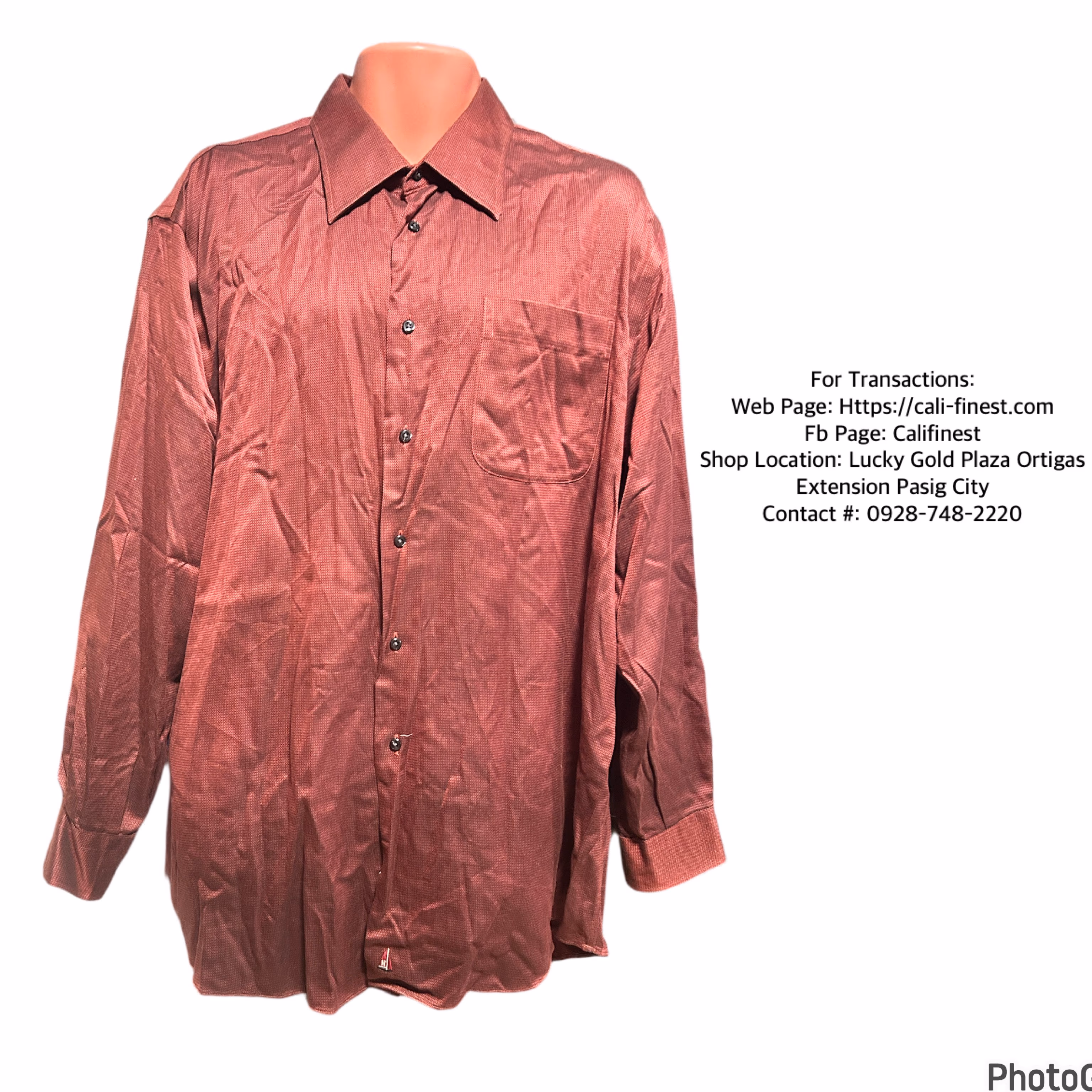 Nordstrom Men’s Polo long sleeve Smartcare, size 17-34