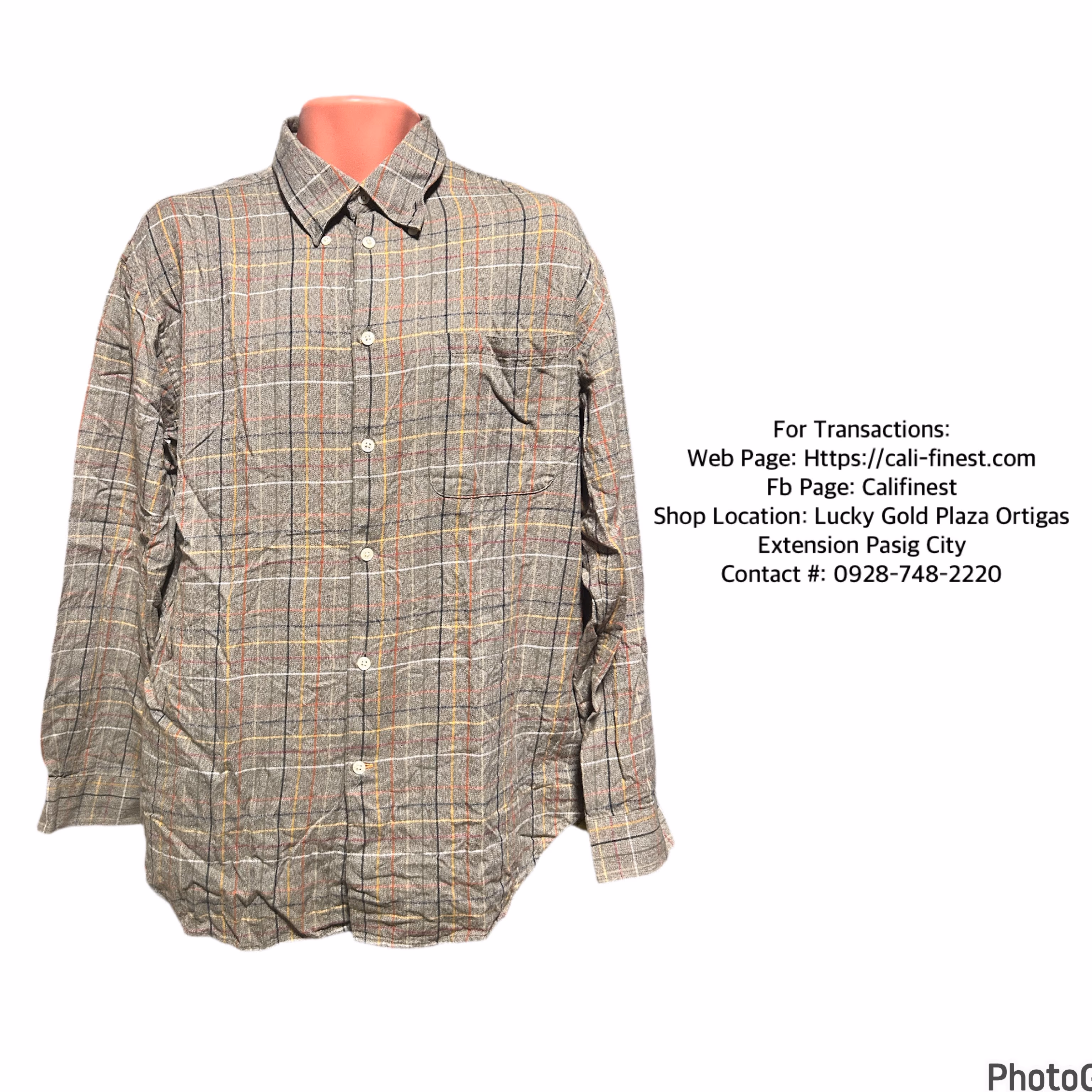 Men’s Latitude by Northern Polo Long sleeve , size large 