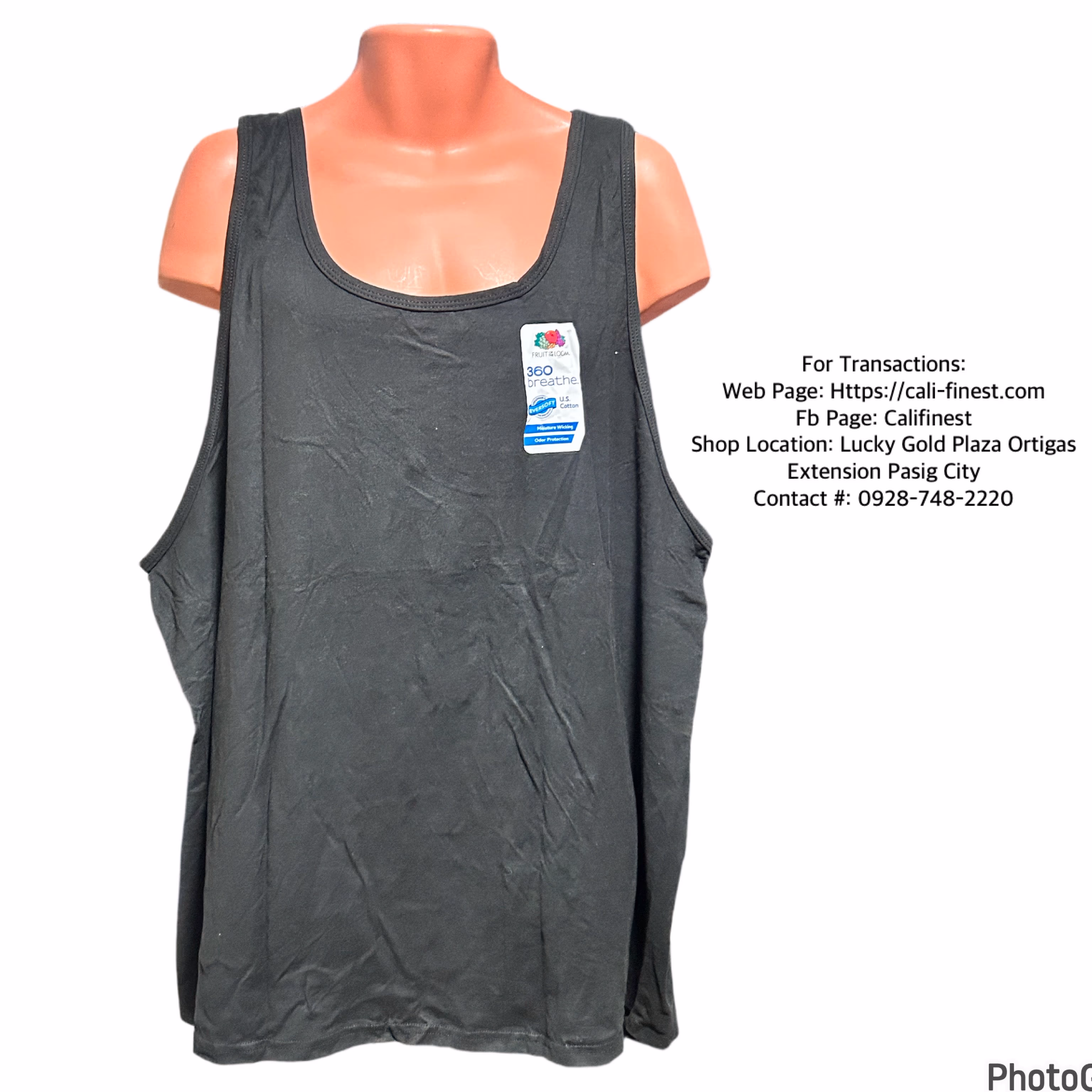 Fruit of the Loom Men’s Sleeveless Tank tops, size 2XL