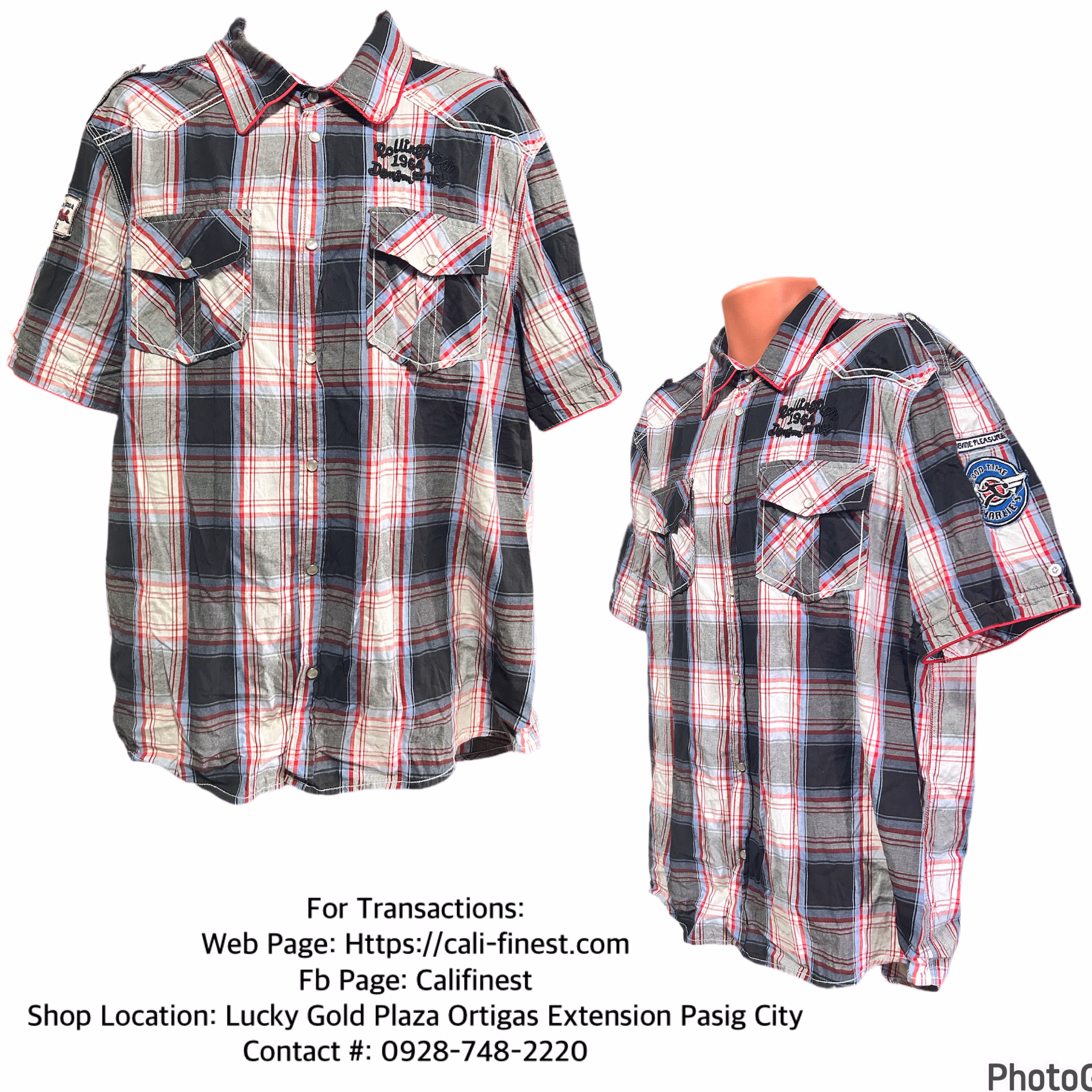 Rolling Paper Polo Short Sleeve for Men size XXL