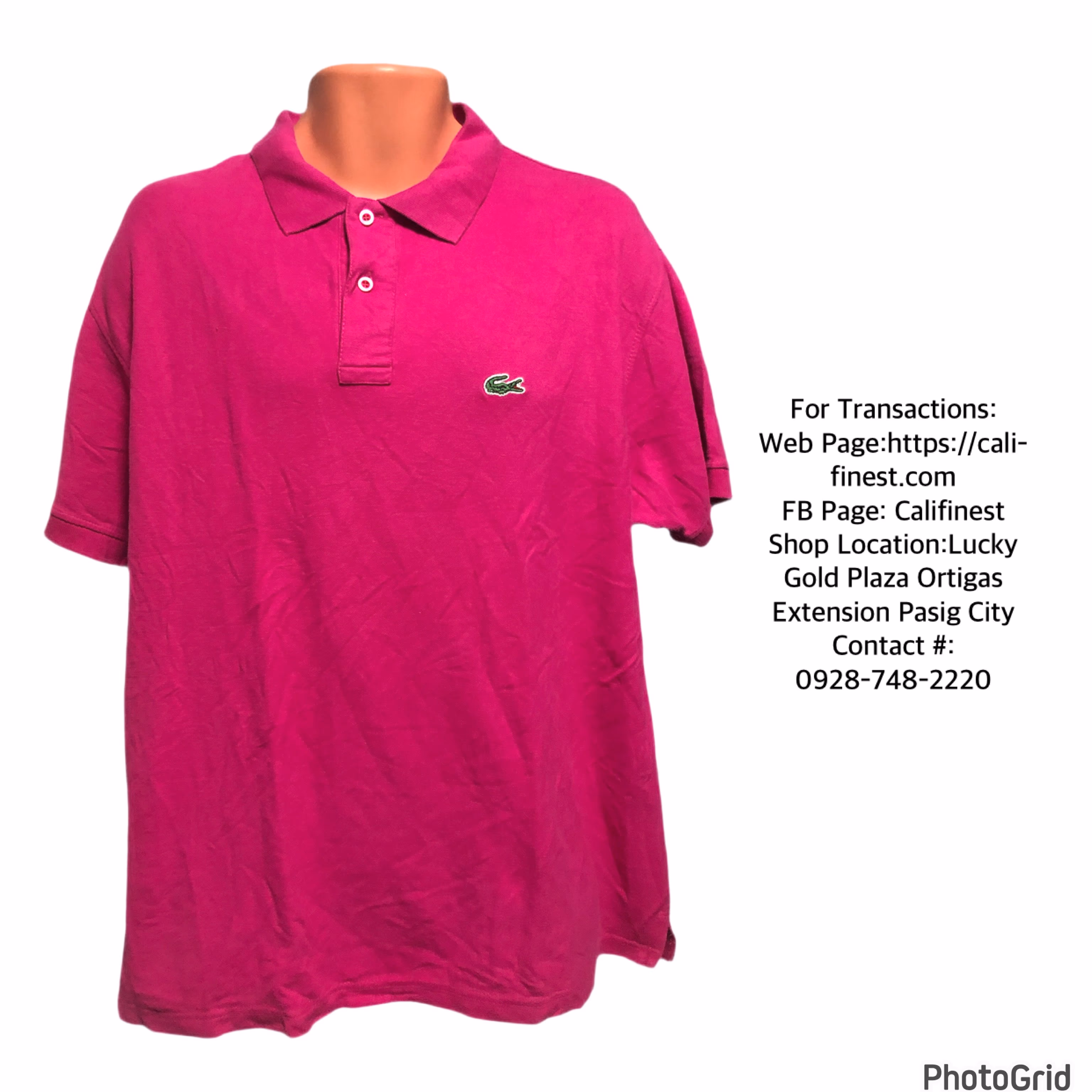 Lacoste Men Polo Shirt Purple 6   T#650
