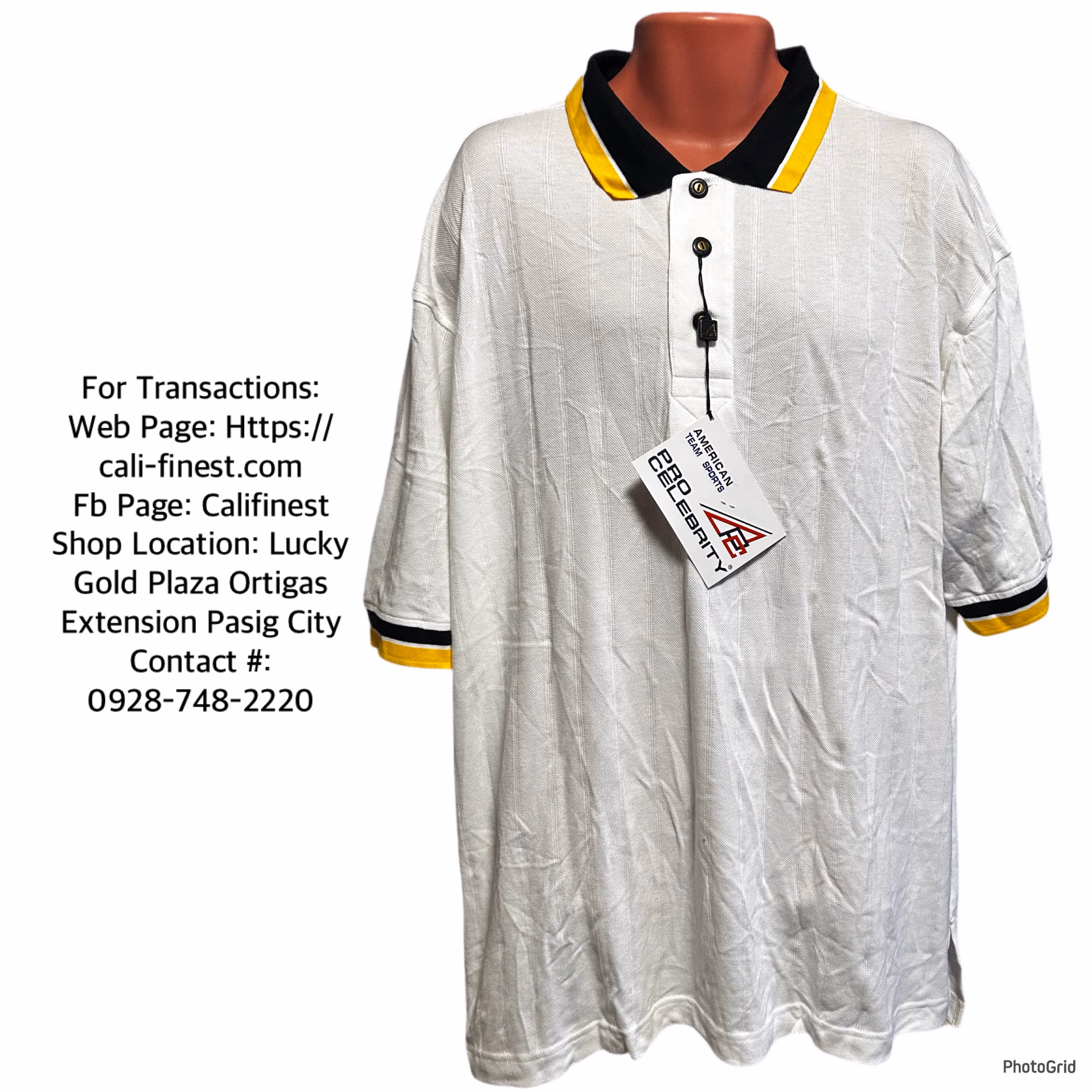 Pro Celebrity American Team Sports Polo Shirt size XL