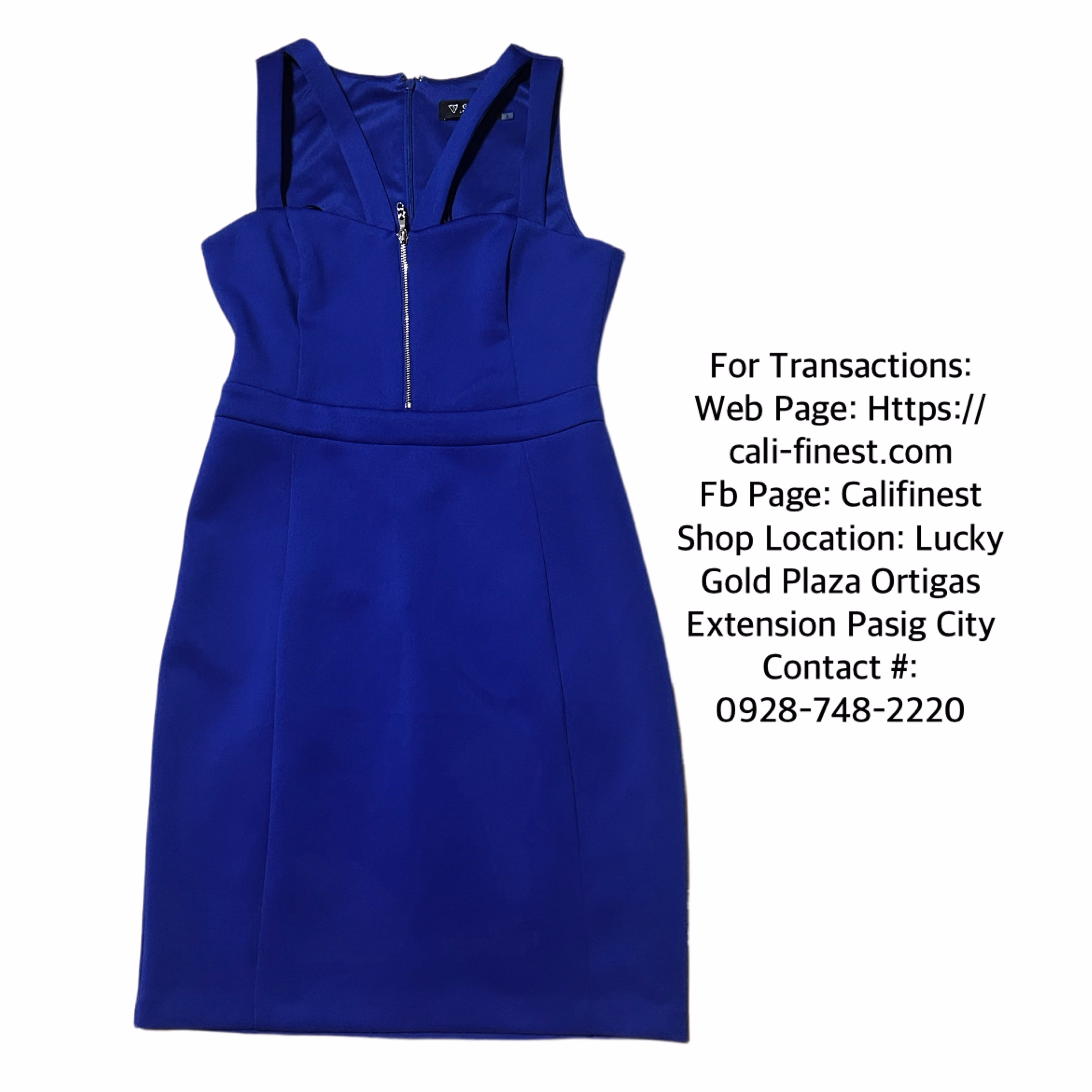 Guess Los Angeles Womens Dress Dark Blue Size 2  D#100 