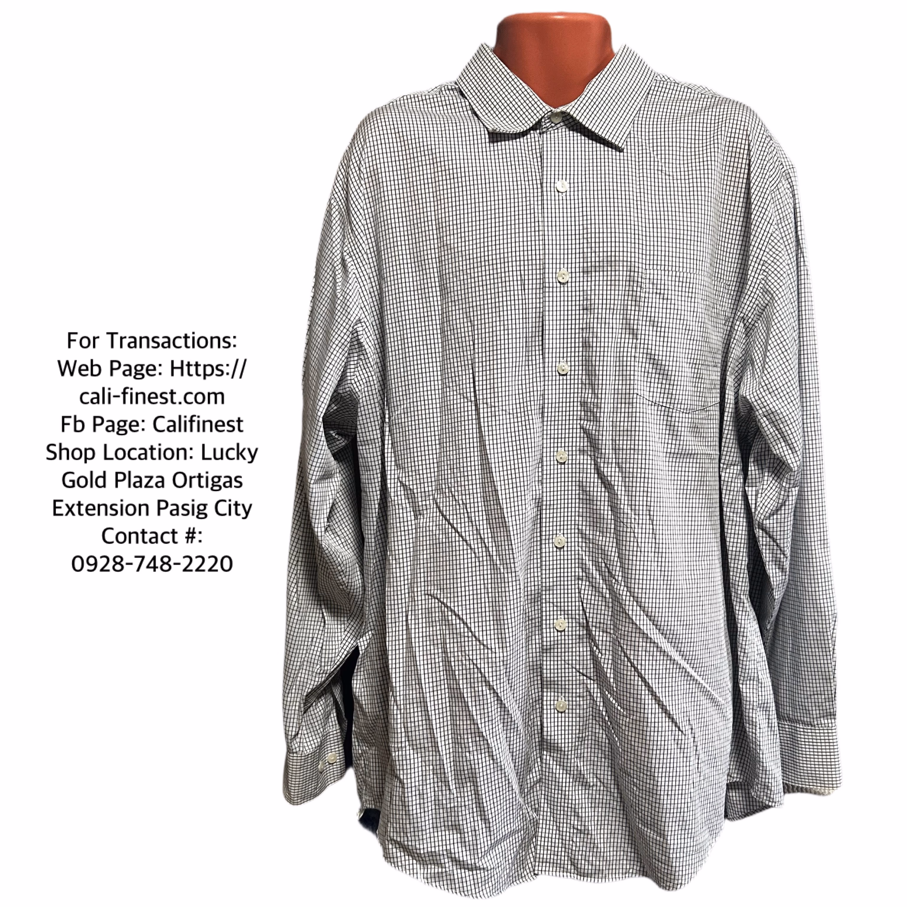 Kenneth Cole Reaction Men’s Long Sleeve Stripe Polo Shrt size XXL