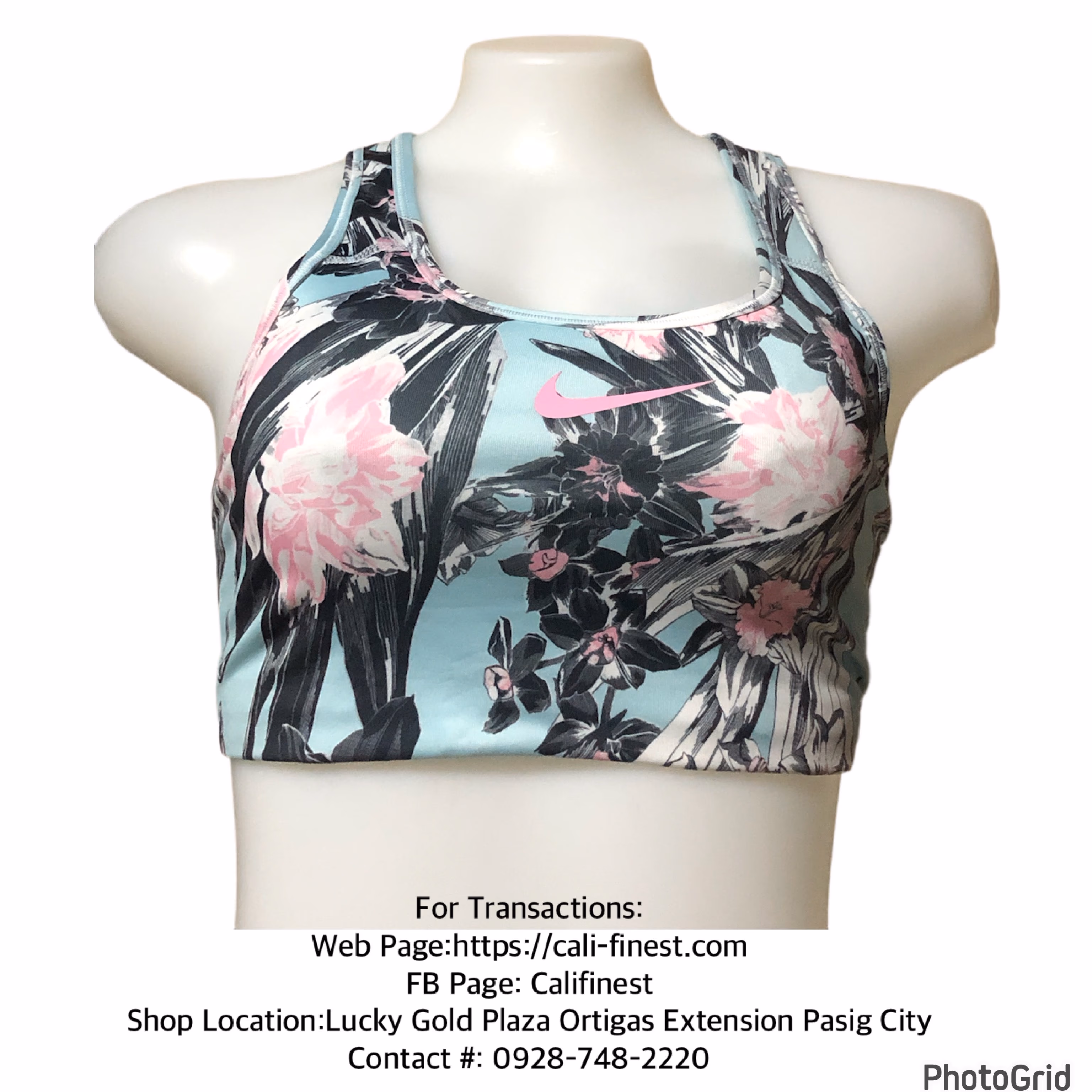 Nike Dri-Fit Floral Womens Sports Bra Medium   T#430
