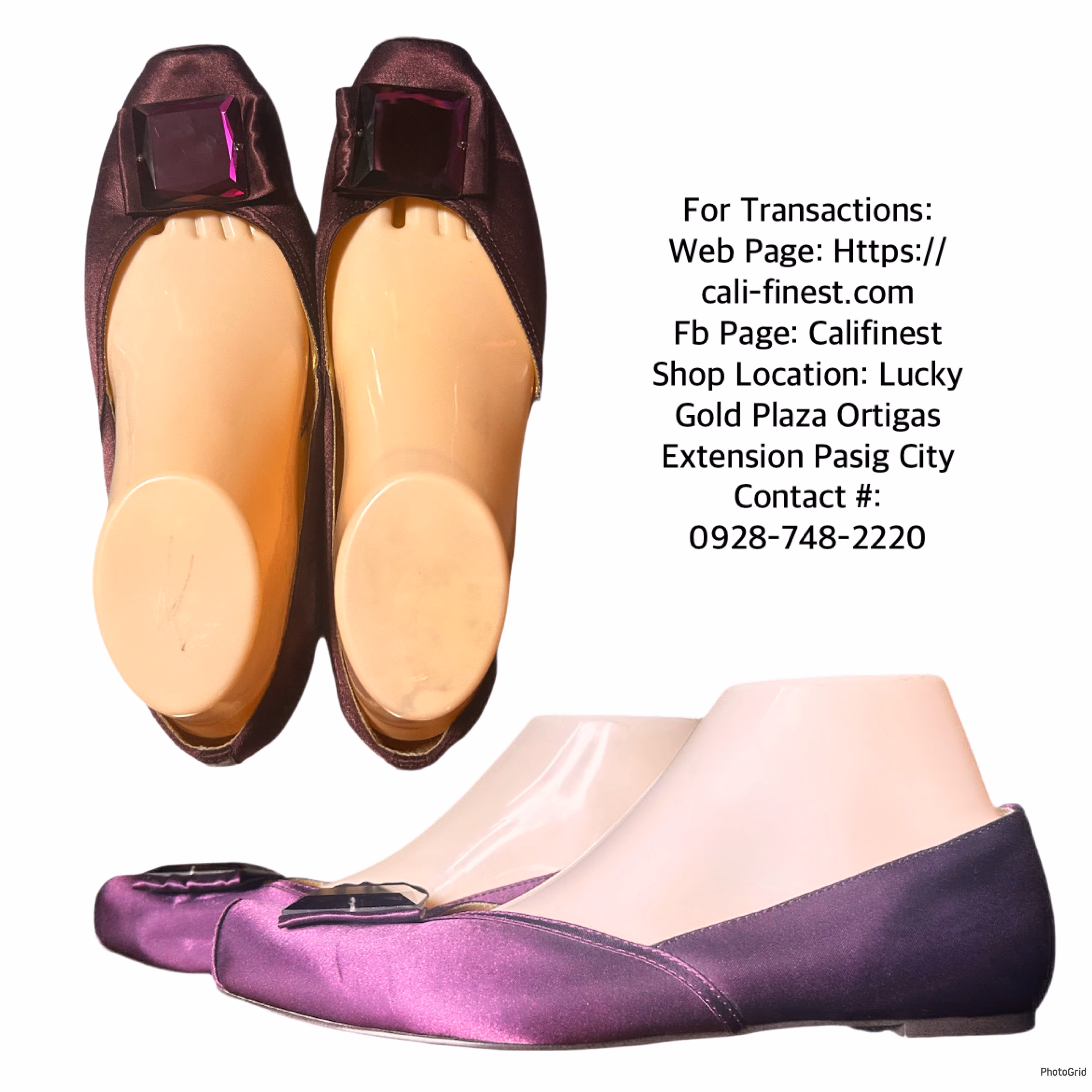 Nine West Violet Flat Shoes with Gem