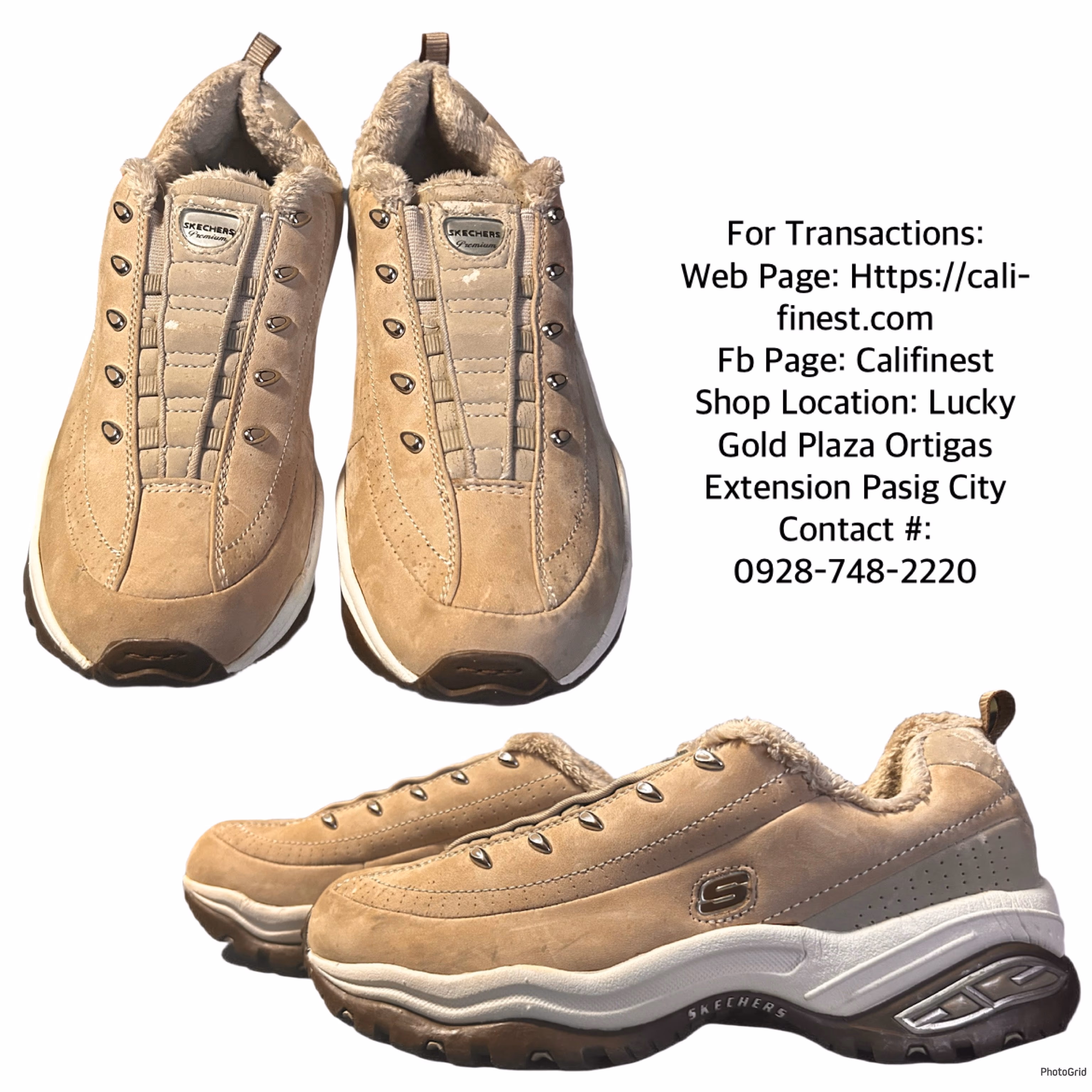 Skechers Premium Women’s Ankle High Tan Hiking/Camping Shoes Sneakers for Women