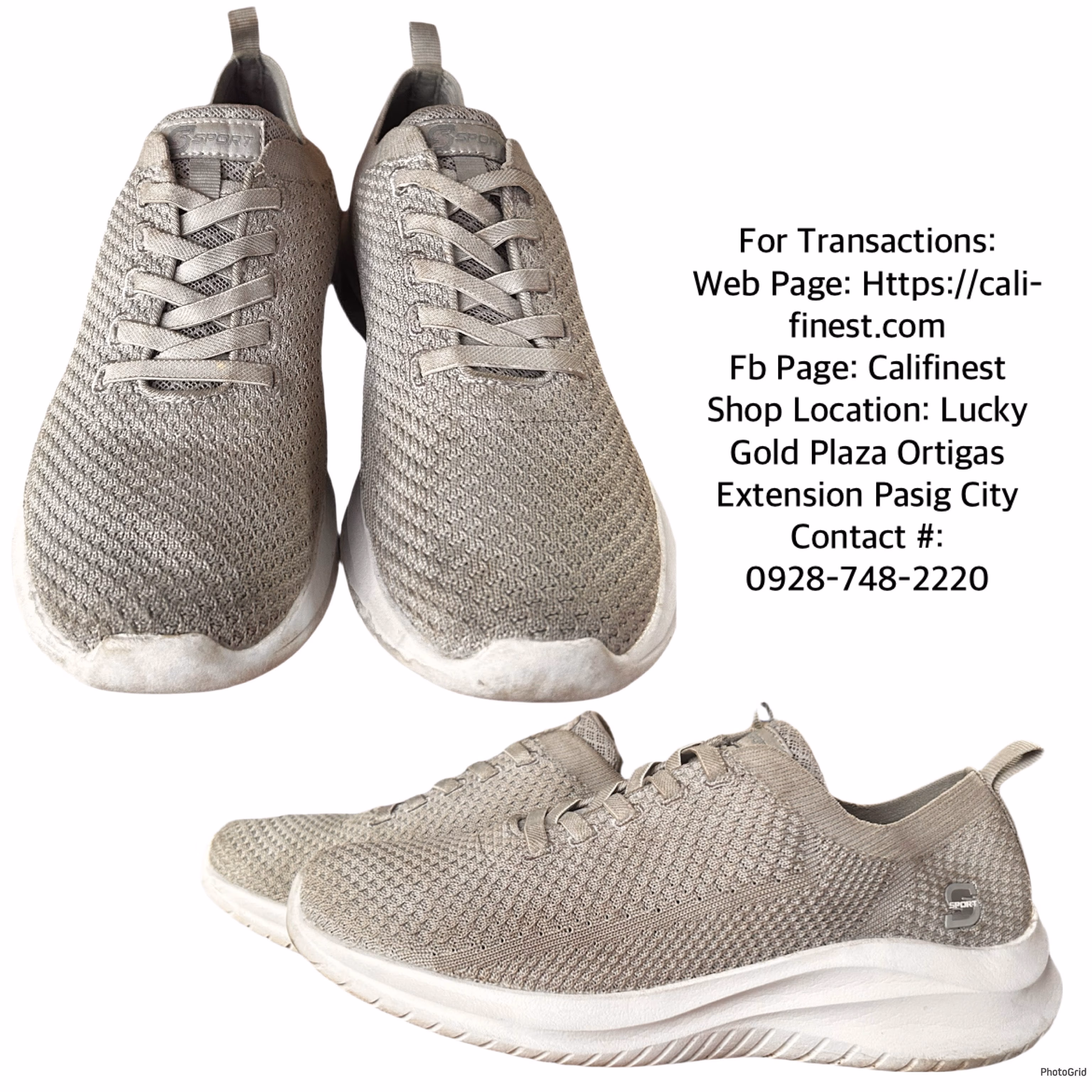 S-sport by Skechers Light and Breathable Sneakers Shoes for Women Gray