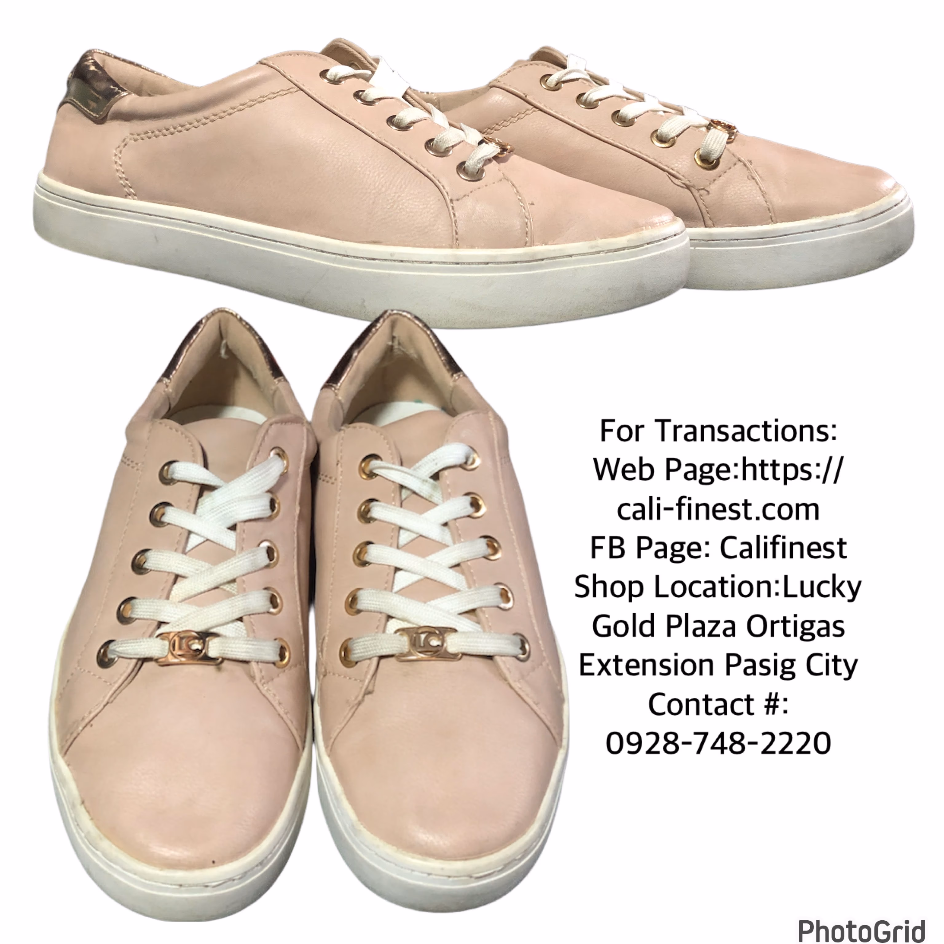 Liz  Claiborne Low-Top Blush-Pink with metallic accents sneakers For Women   S#0063