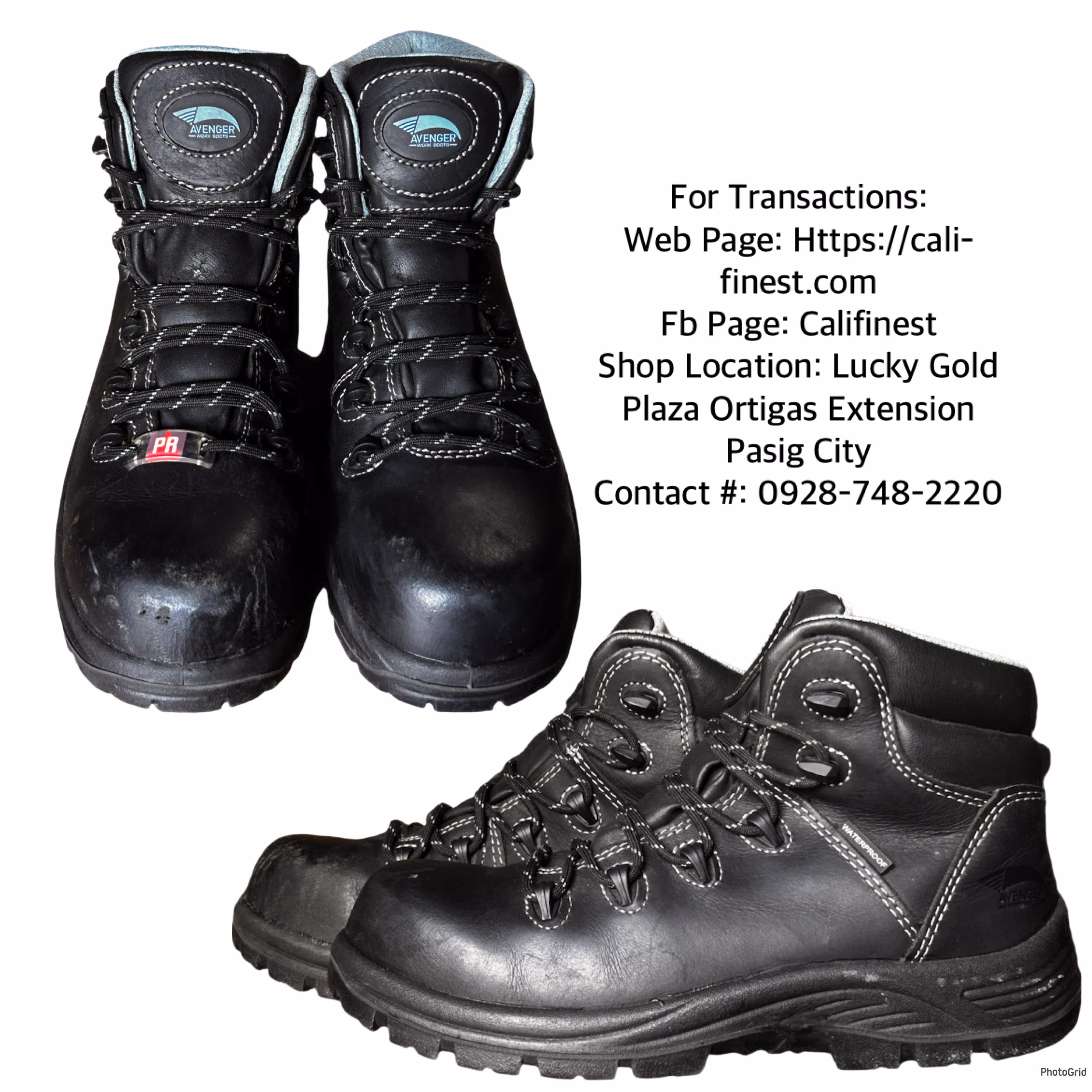 Avenger Work Boots Safety Toes