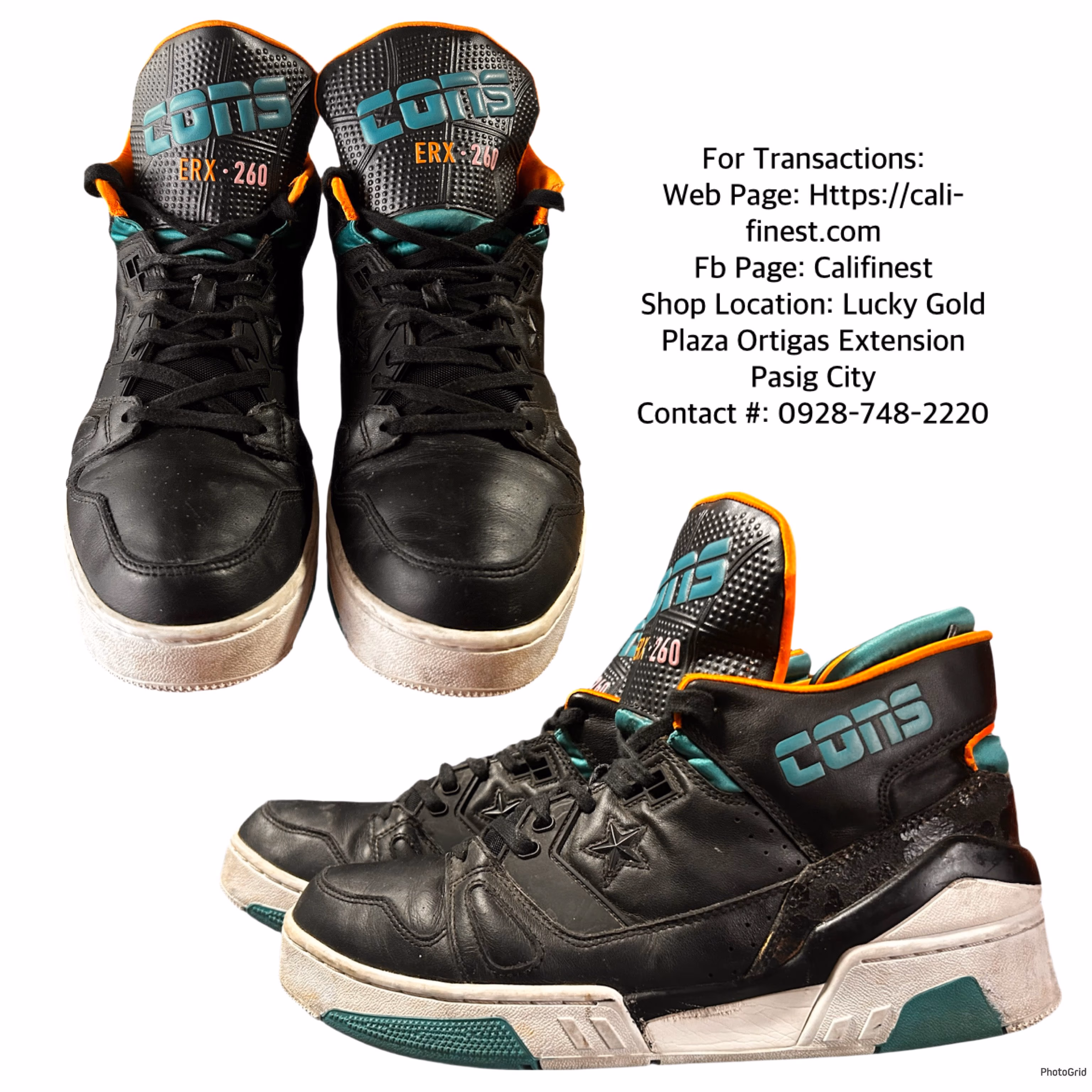 Converse ERX 260 MID DON C Black/Teal Animal Pack for Men Shoe Sneakers