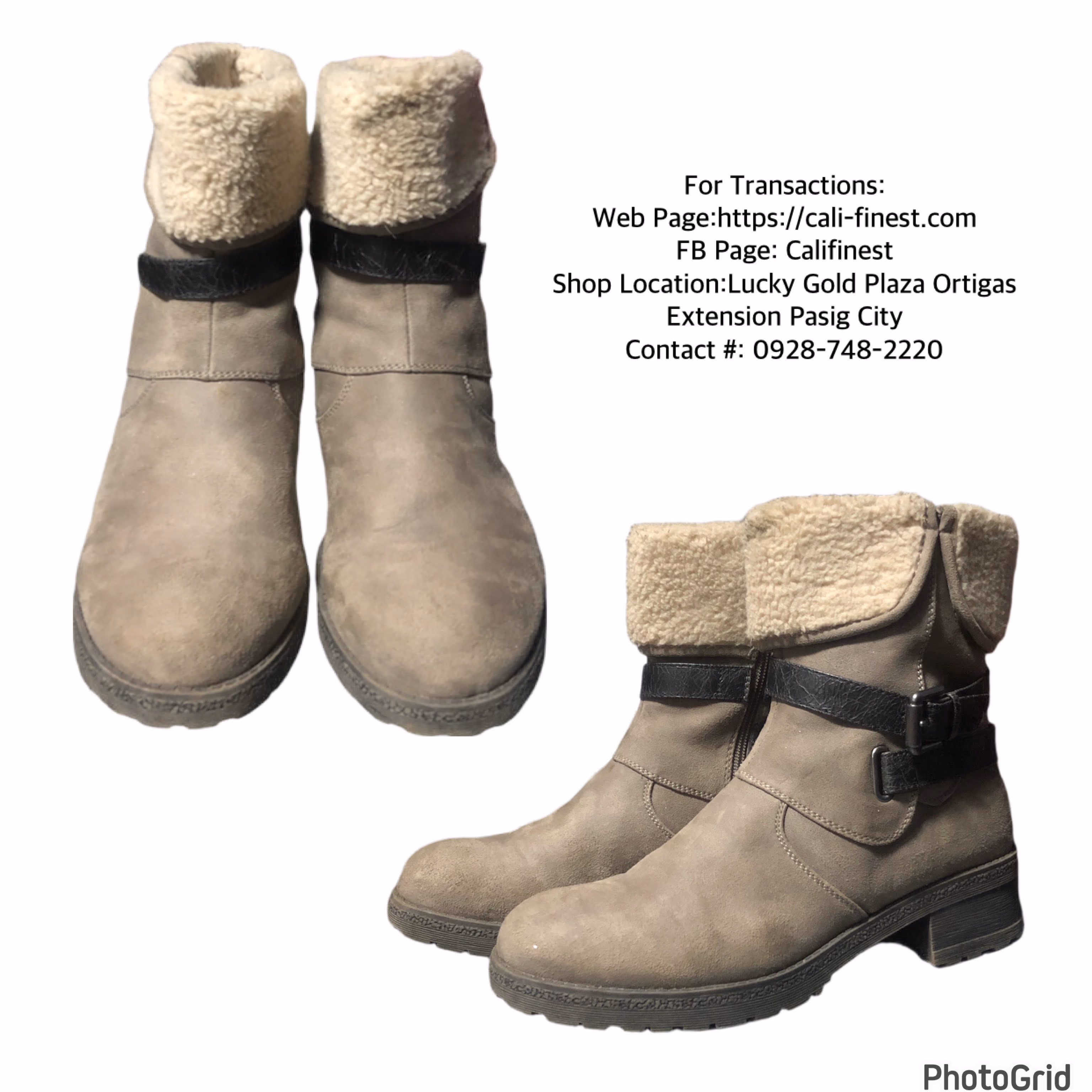 White Mountain Breana Sherpa Lined Heel Ankle Winter Snow Boot For Women