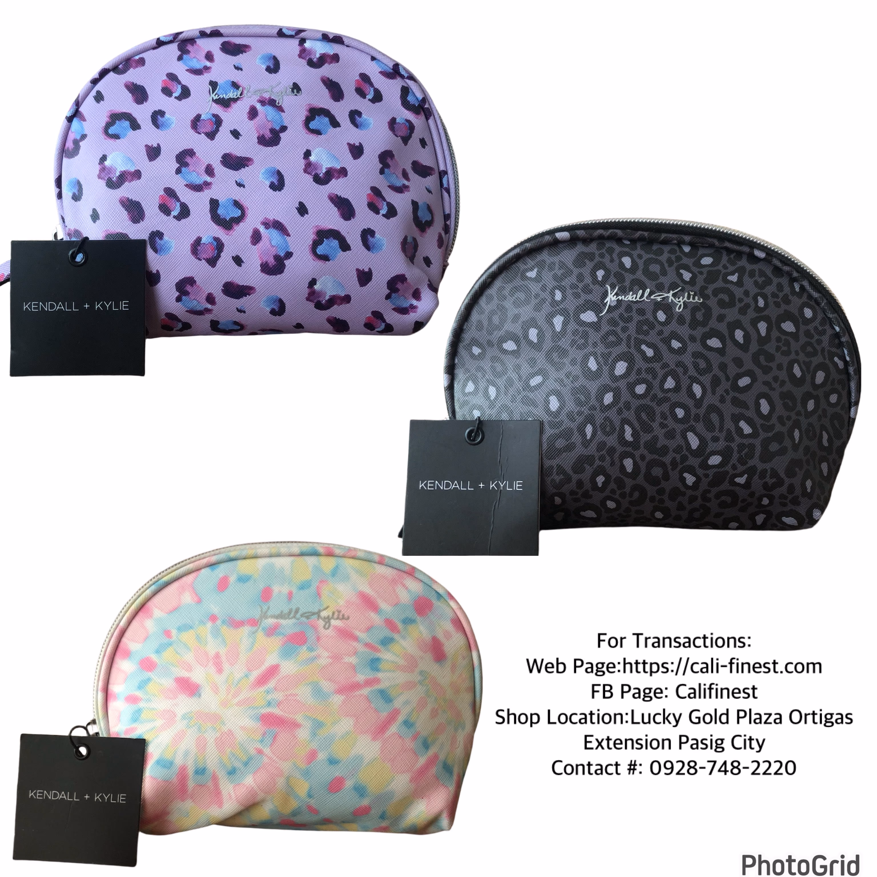 Brandnew Kendall + Kylie Tracel Zip Up Make-up Bag