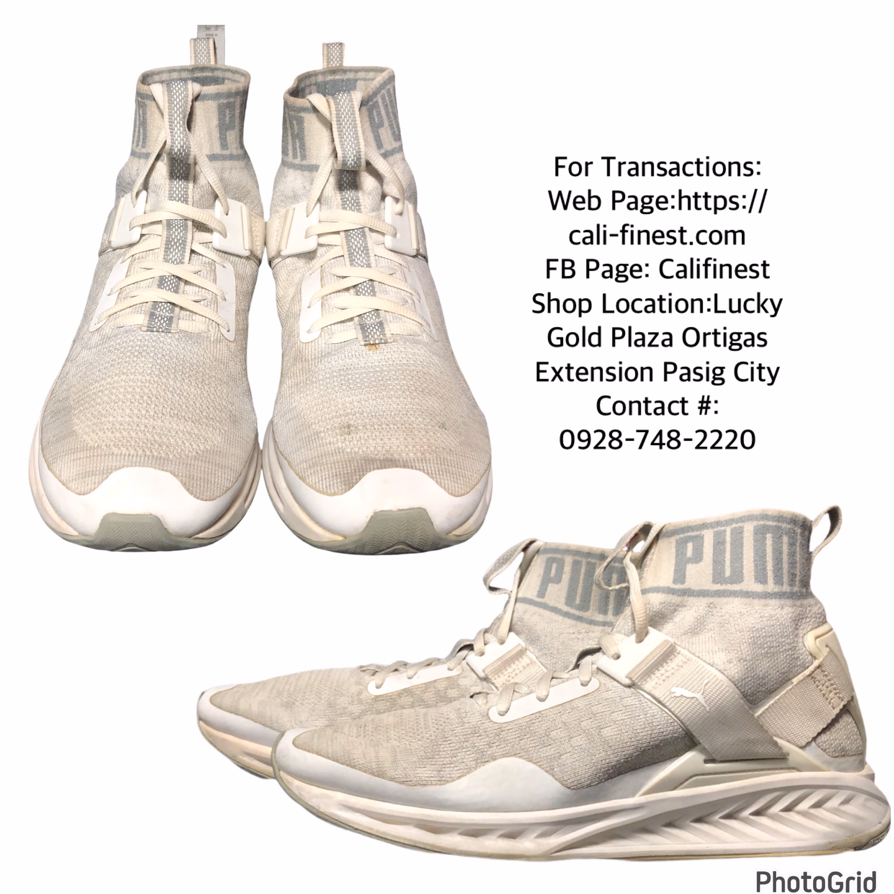  Puma Ignite 3 Evoknit Mid White for Men Basketball Shoes