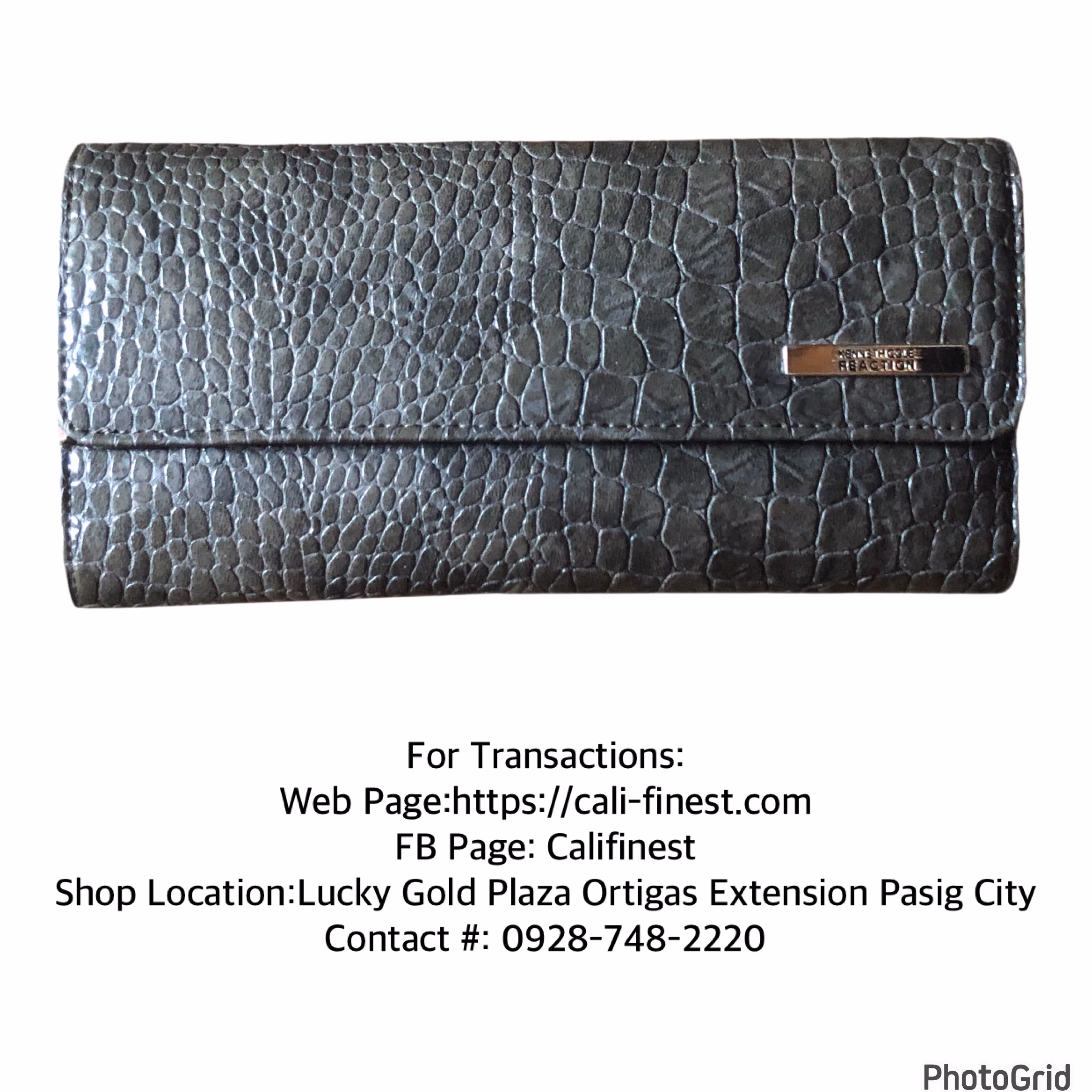 Kenneth Cole Reaction Trifold Wallet Elongated Clutch