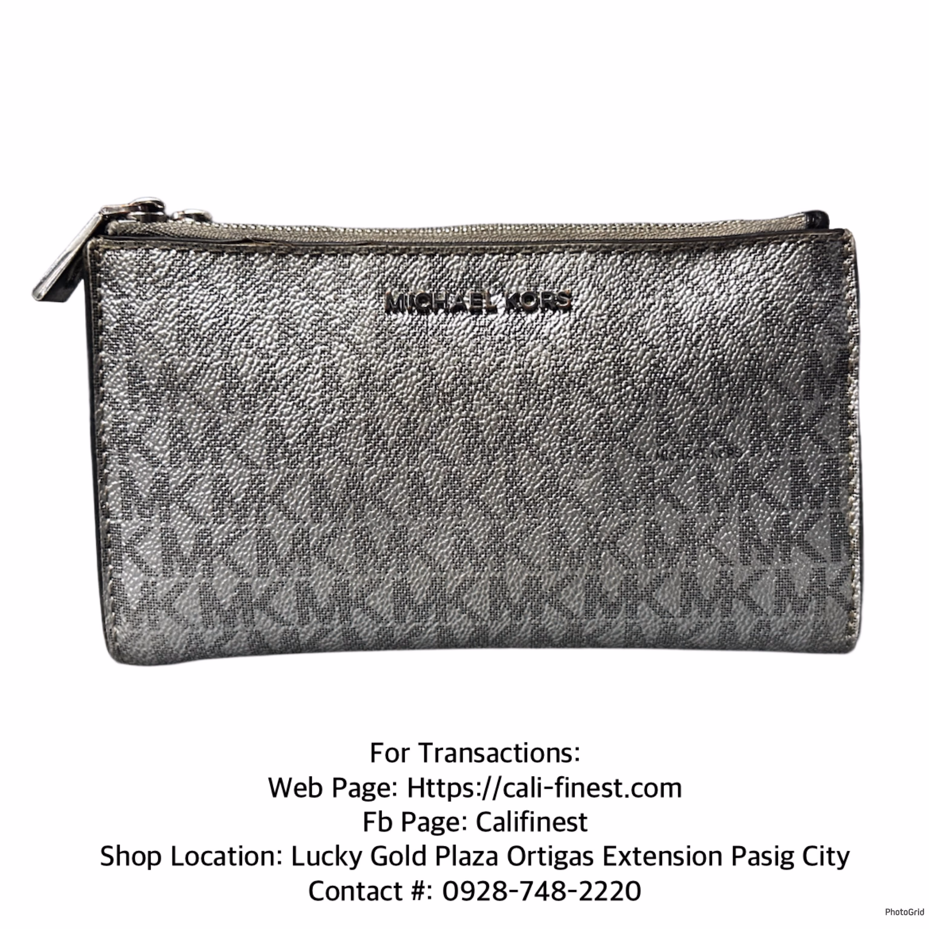 Michael kors Silver Wallet Multi-Compartment 