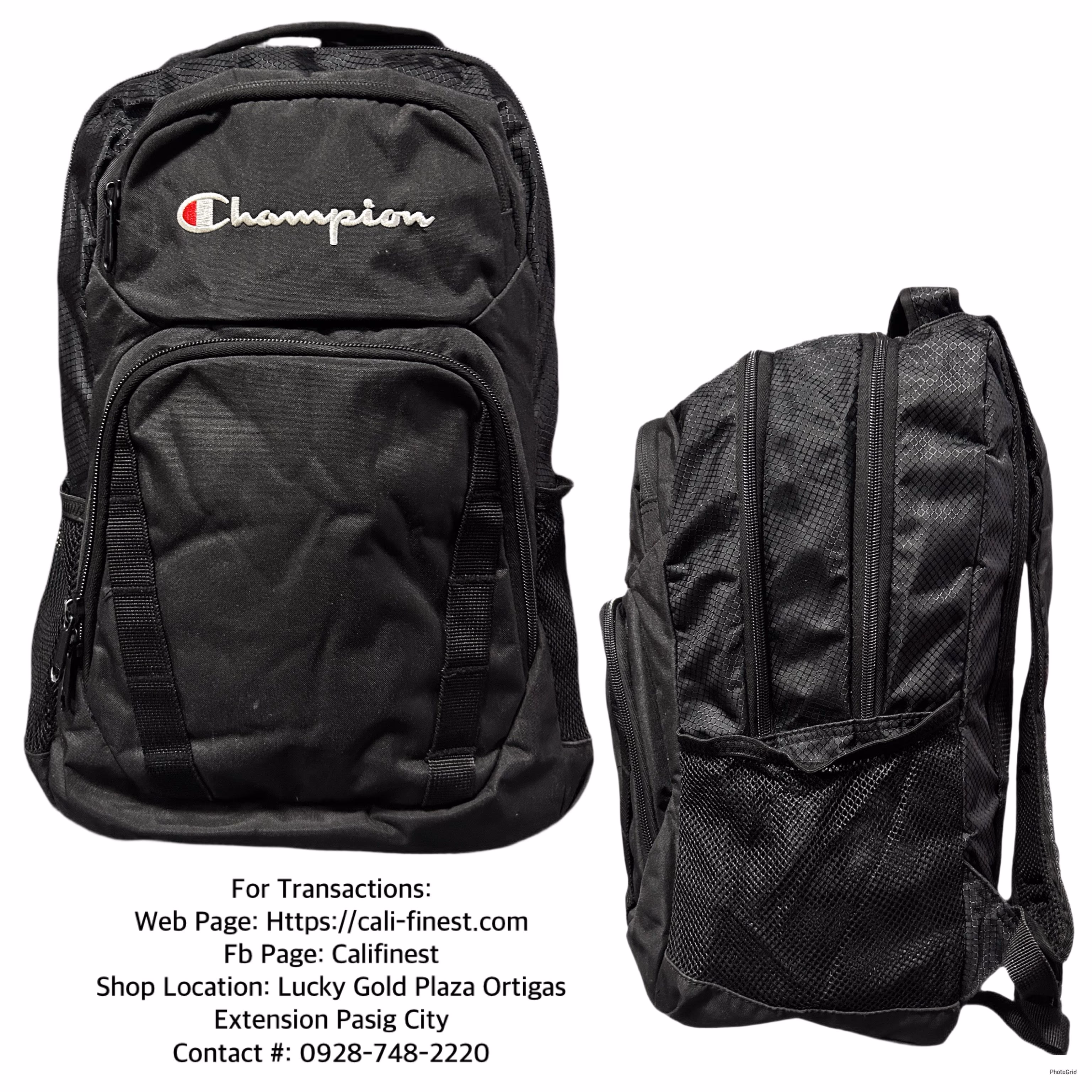Champion Catalyst Black Backpack