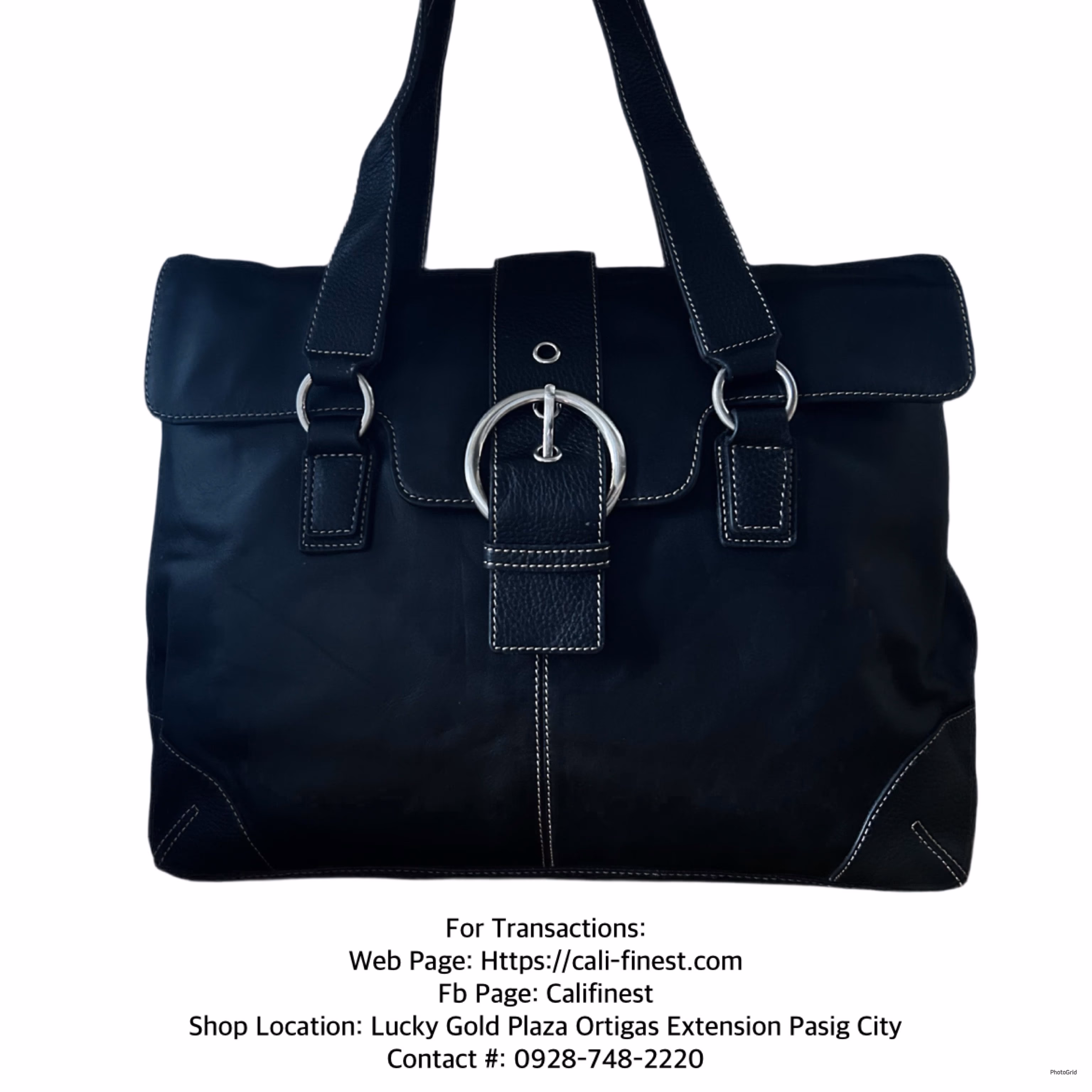 Franklin Covey Black Laptop Executive Bag with Purse